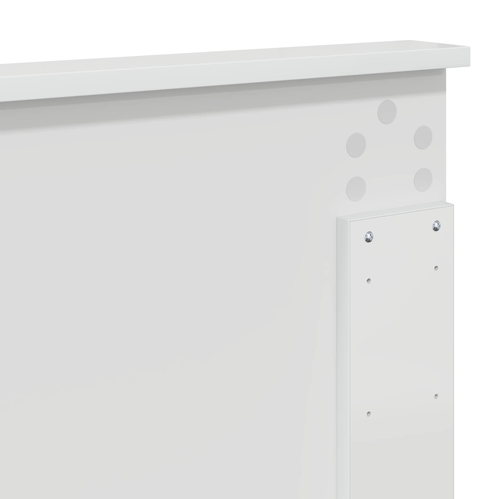 Tête de lit Blanc brillant 140 cm Bois d'ingénierie - XIOS