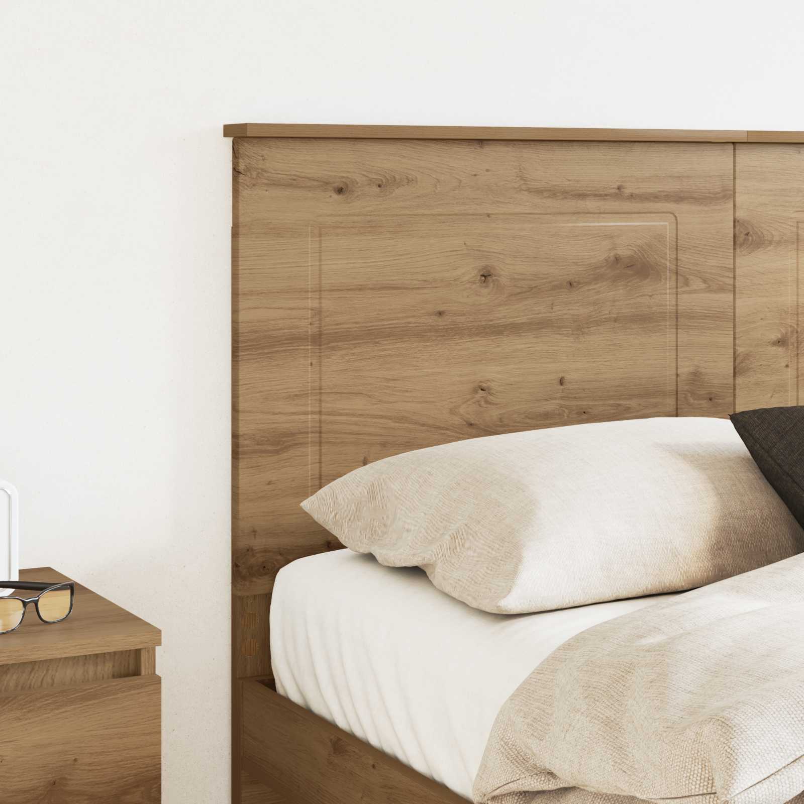 Tête de lit Chêne artisanal 140 cm Bois d'ingénierie - XIOS