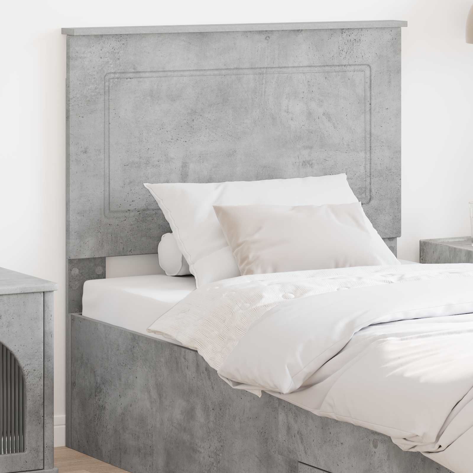 Tête de lit Gris Béton 100 cm Bois d’ingénierie - XIOS