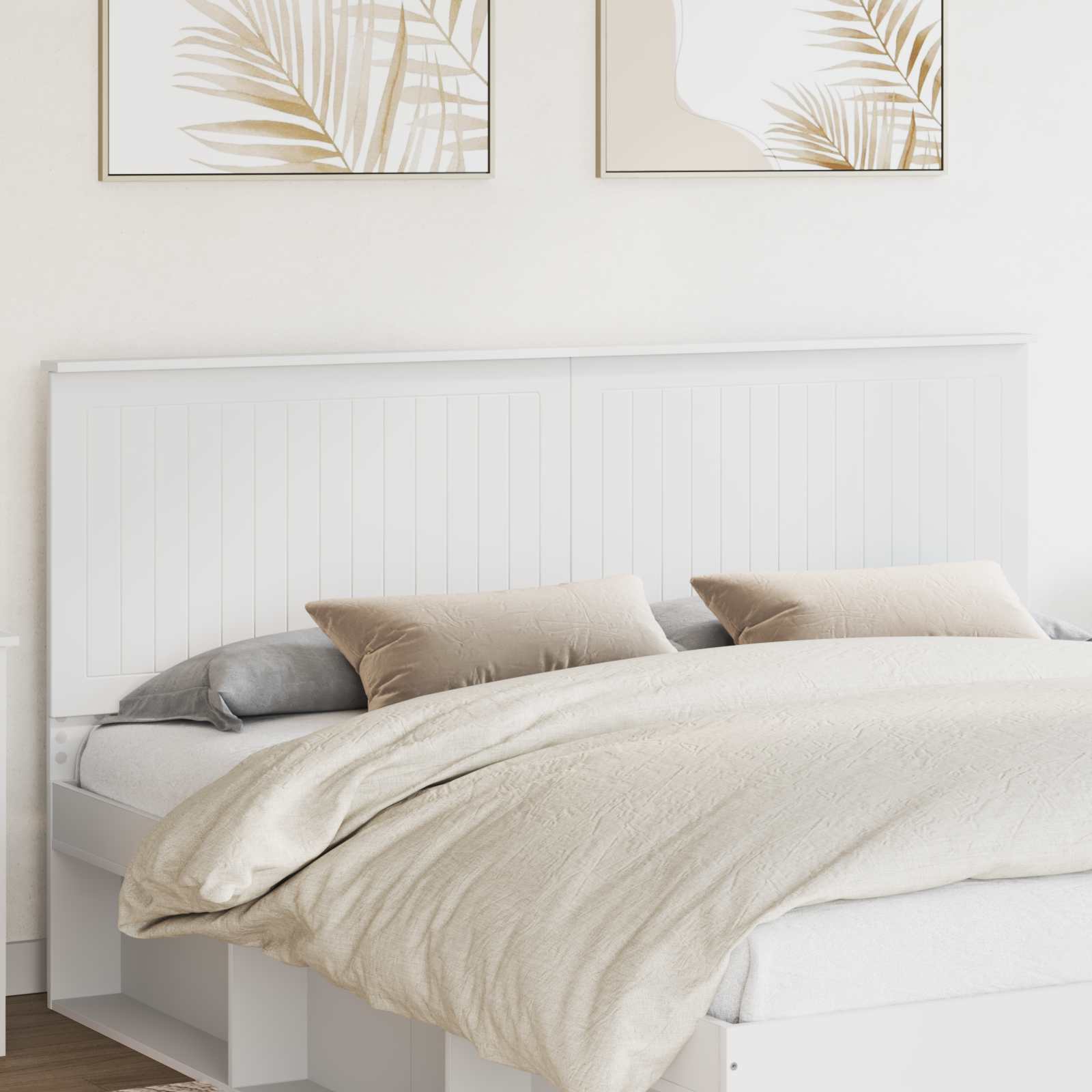 Tête de lit avec tête de lit Blanc 180 cm Bois d'ingénierie - XIOS