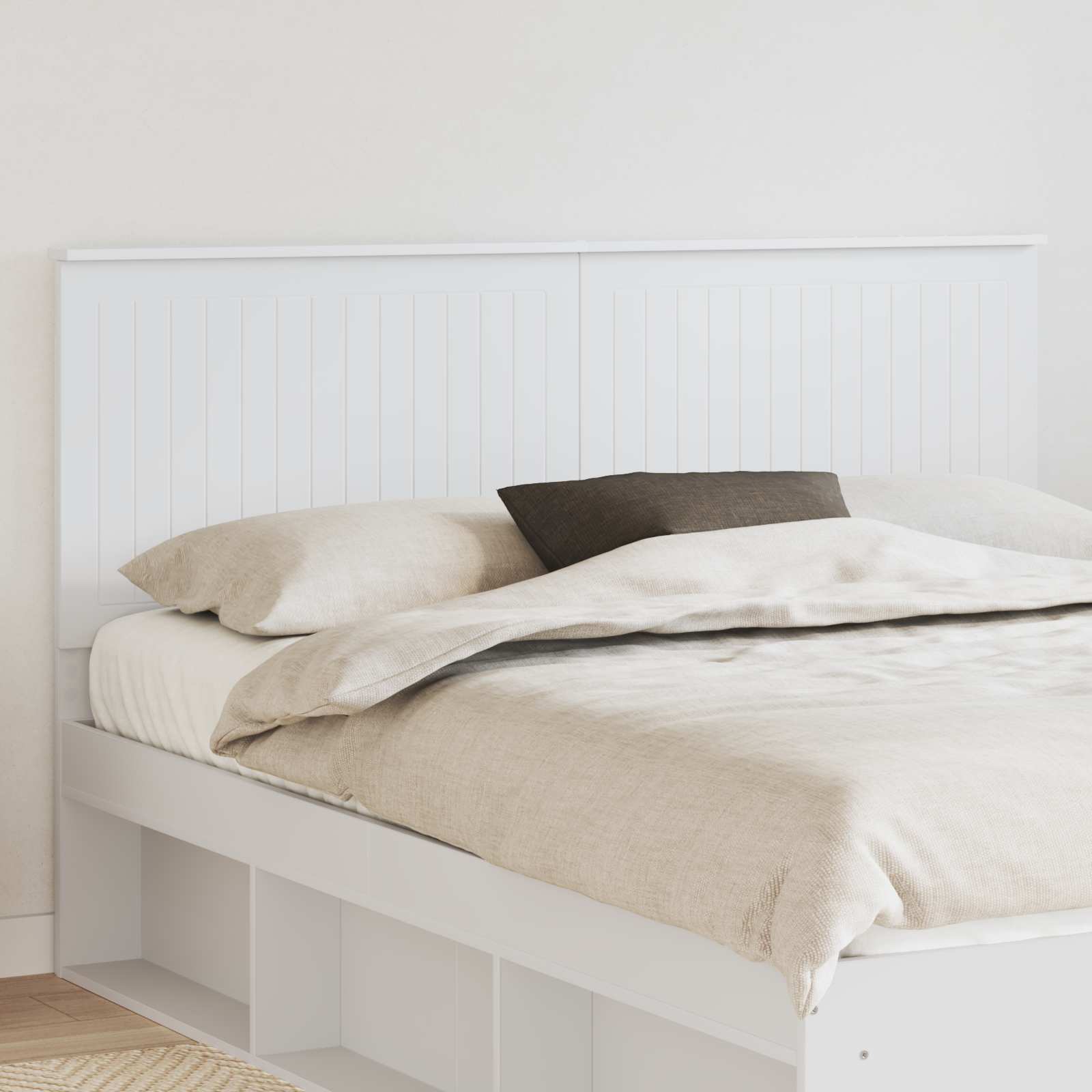 Tête de lit avec tête de lit Blanc 160 cm Bois d'ingénierie - XIOS