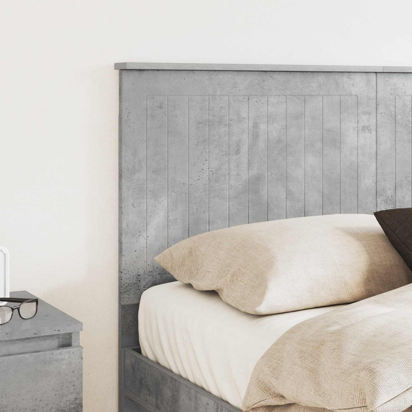 Tête de lit Gris béton 140 cm Bois d'ingénierie - XIOS