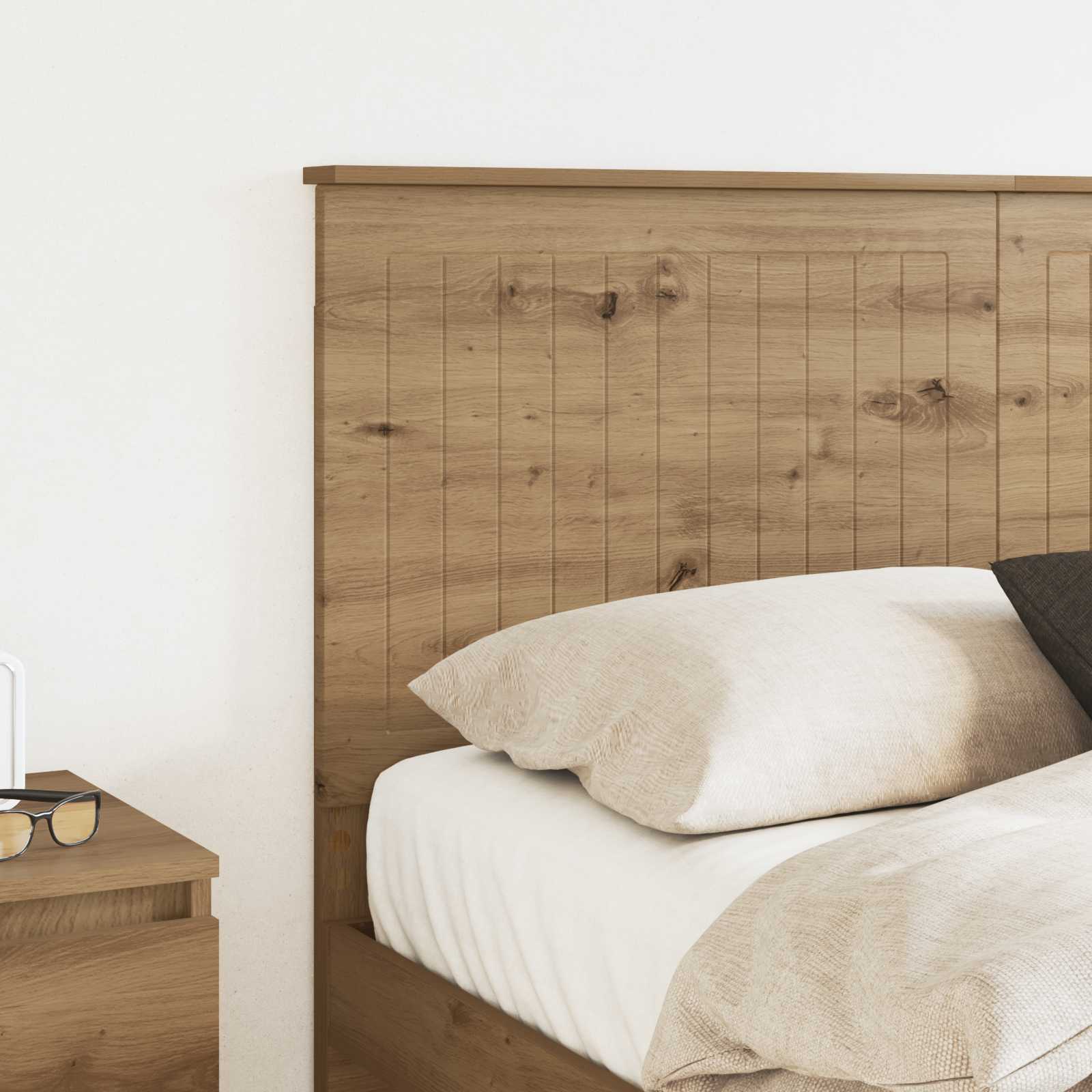 Tête de lit Chêne artisanal 140 cm Bois d'ingénierie - XIOS
