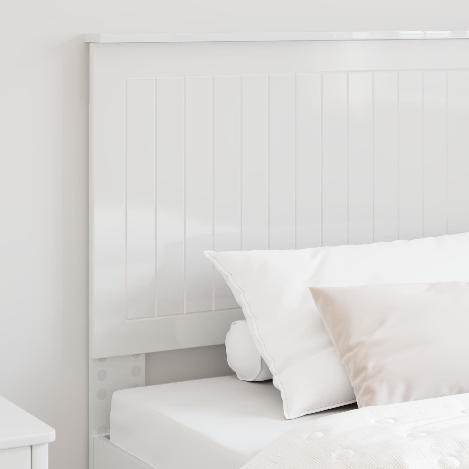 Tête de lit Blanc Brillant 100 cm Bois d'ingénierie - XIOS