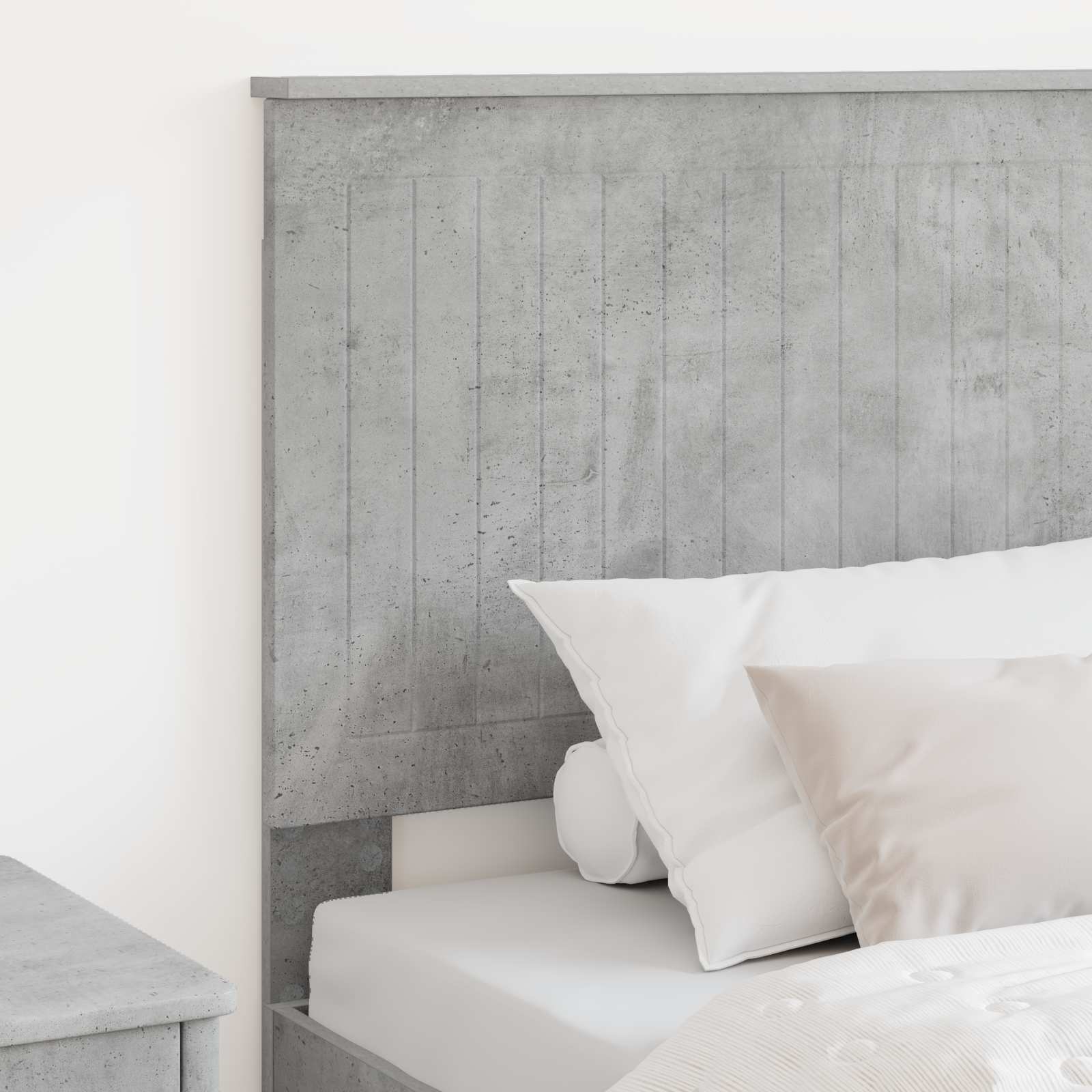 Tête de lit avec tête de lit Gris béton 90 cm Bois d'ingénierie - XIOS