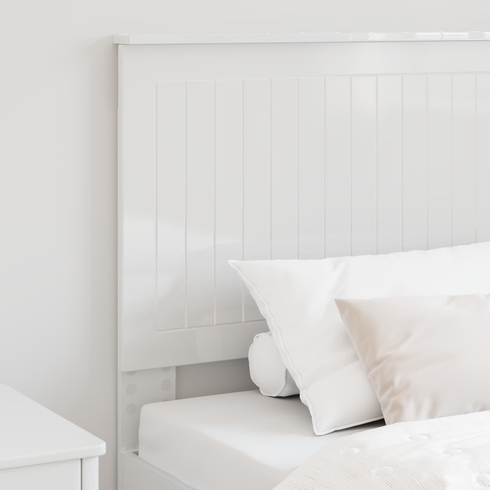 Tête de lit Blanc Brillant 90 cm Bois d'ingénierie - XIOS