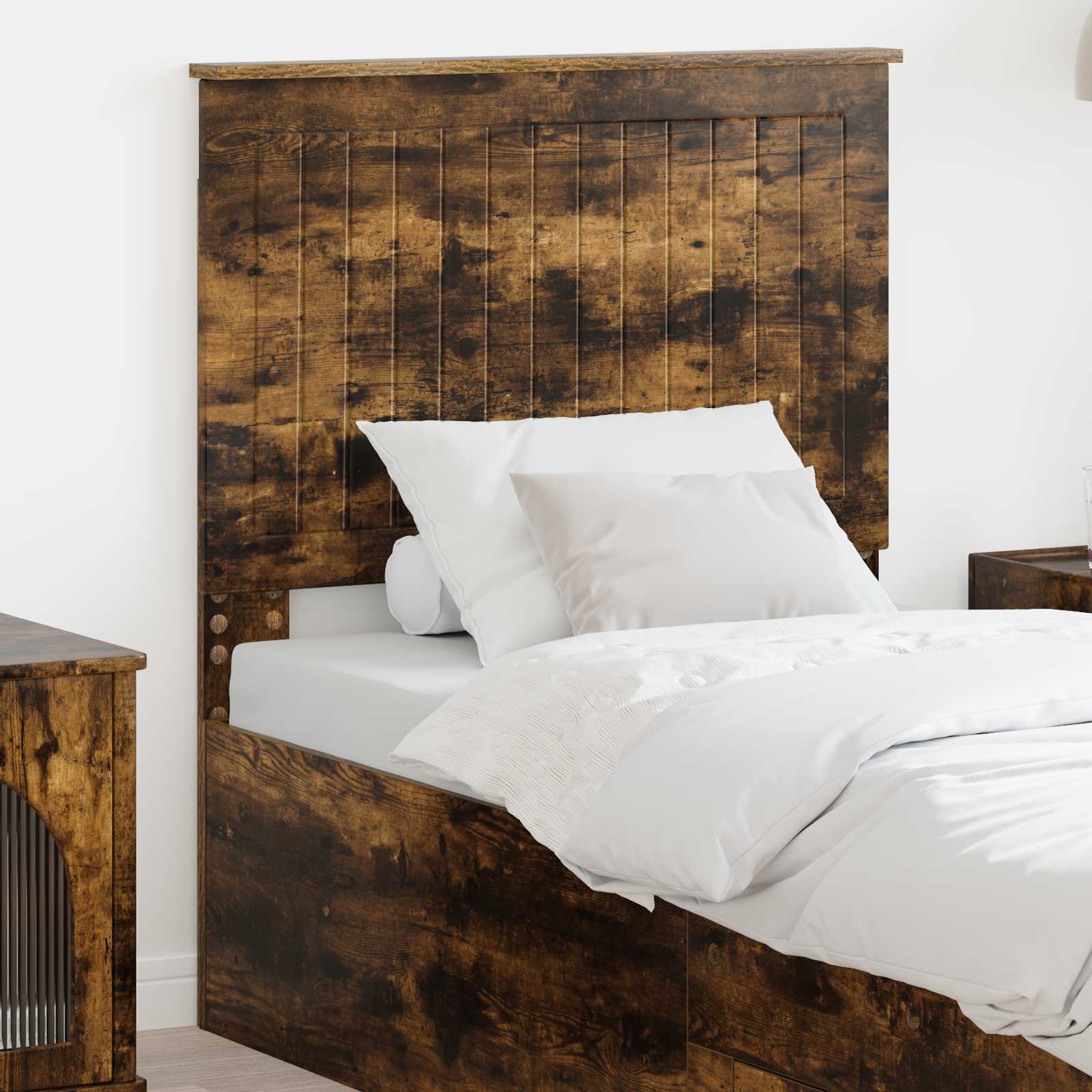 Tête de lit avec tête de lit Chêne fumé 80 cm Bois d'ingénierie - XIOS