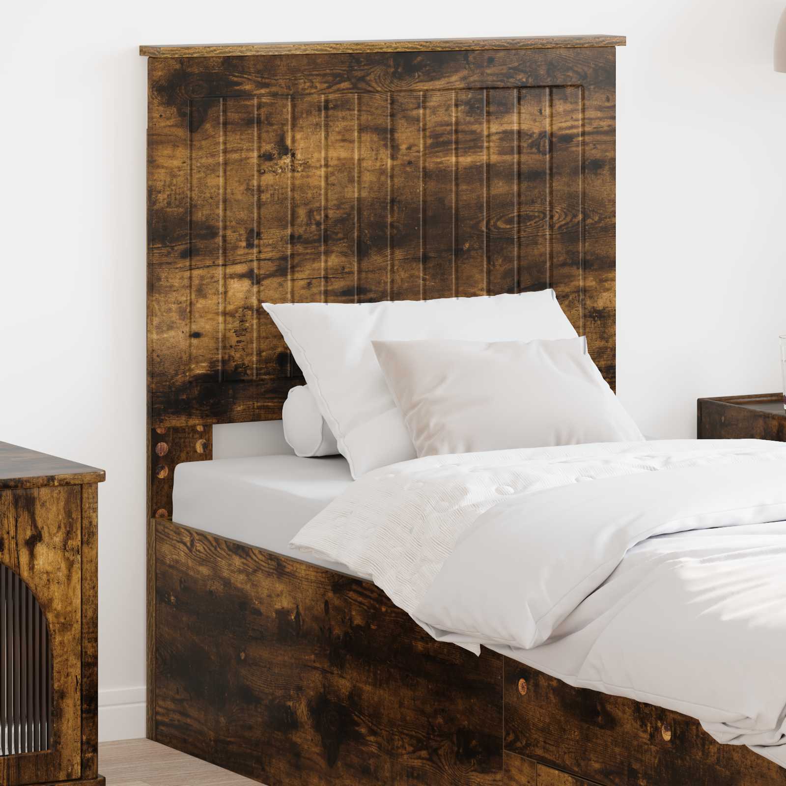 Tête de lit avec tête de lit Chêne fumé 75 cm Bois d'ingénierie - XIOS