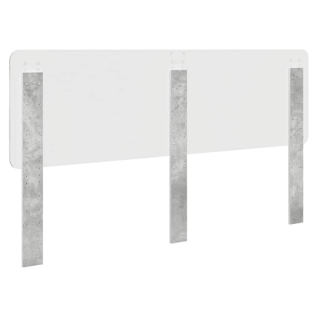 Tête de lit Gris béton 180 cm Bois d'ingénierie - XIOS