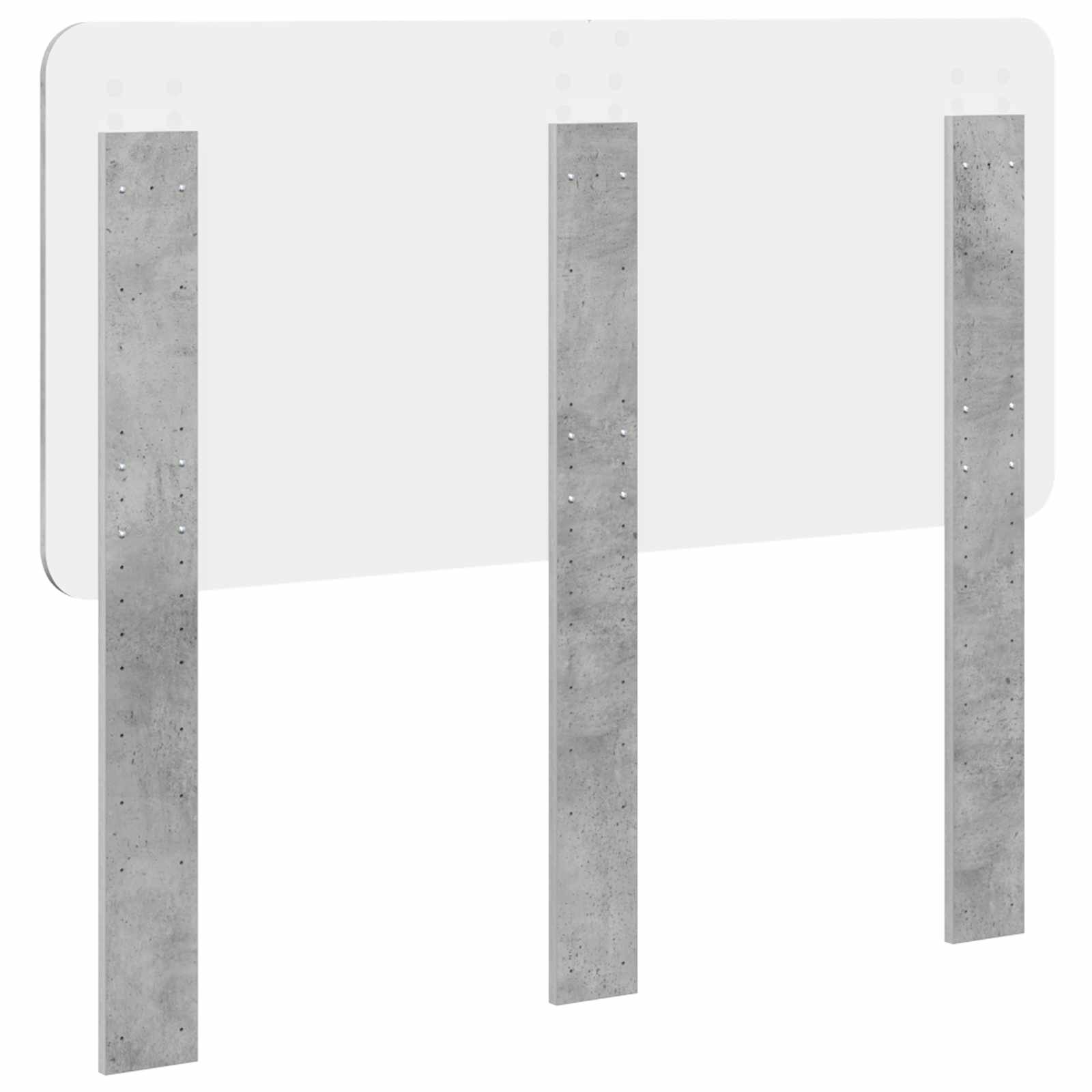 Tête de lit Gris béton Bois d'ingénierie - XIOS