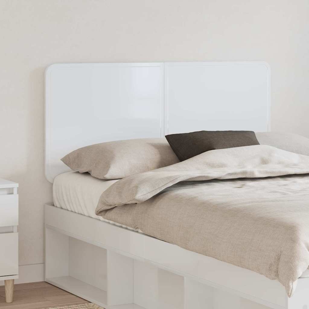 Tête de lit Blanc Brillant 120 cm Bois d'ingénierie - XIOS
