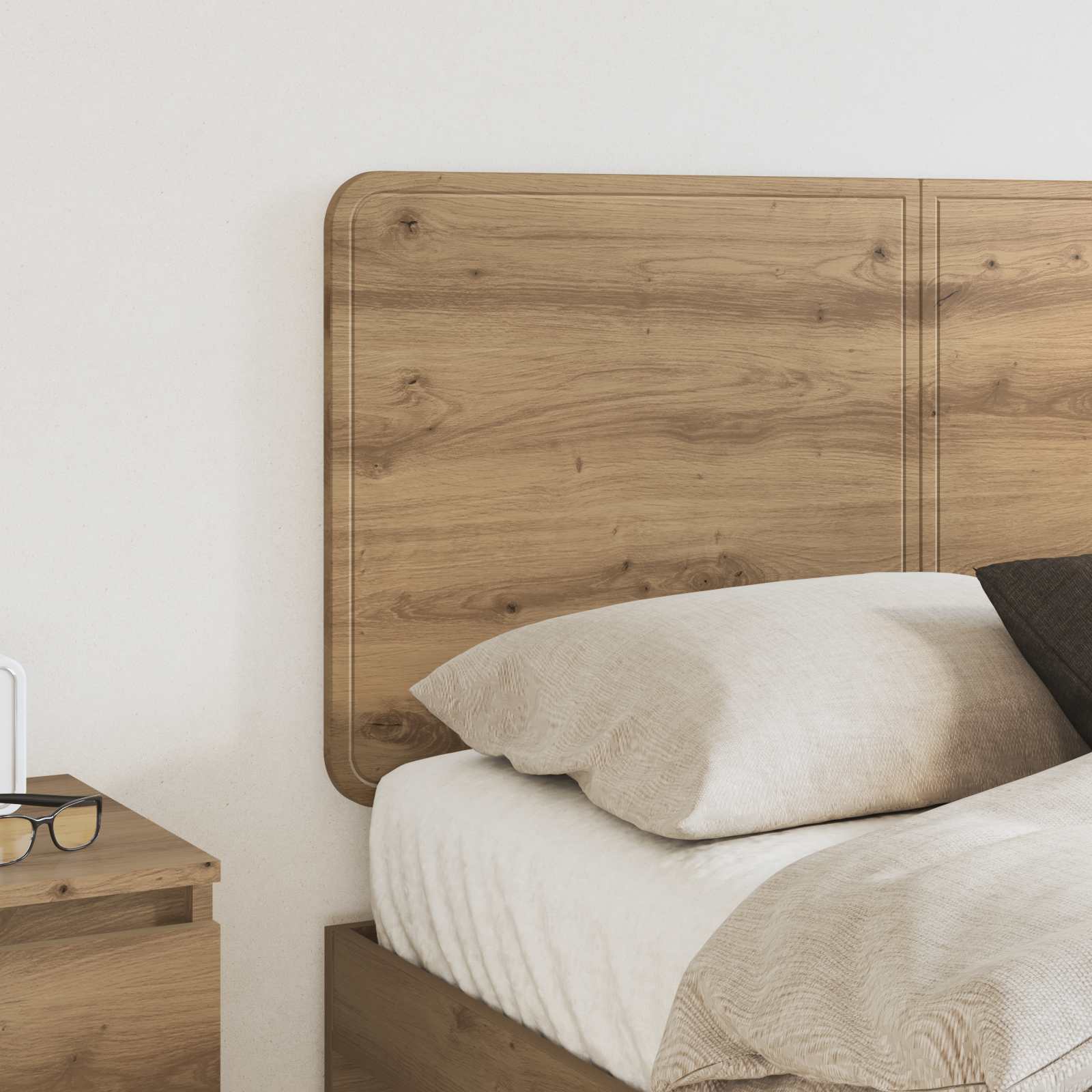 Tête de lit Chêne artisanal Bois d'ingénierie - XIOS