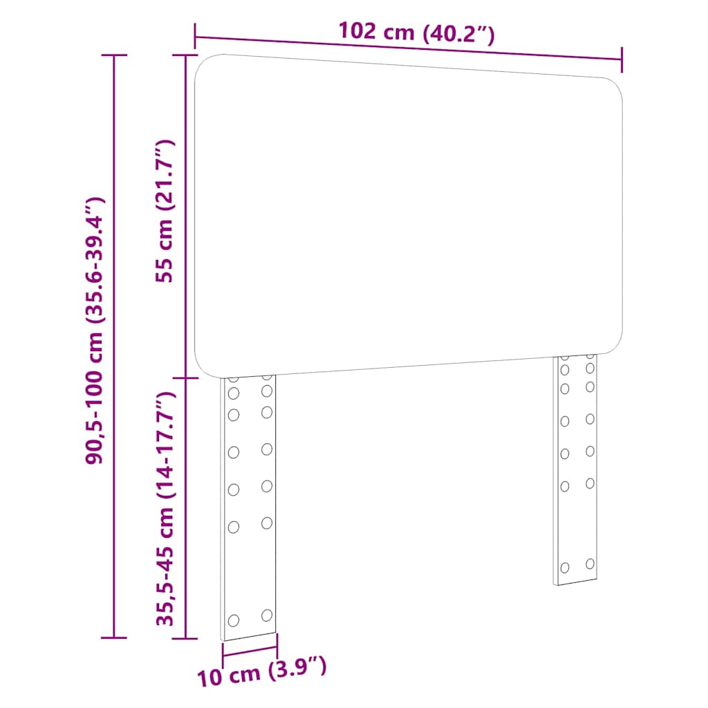 Tête de lit Bois Ancien 100 cm Bois d'ingénierie - XIOS