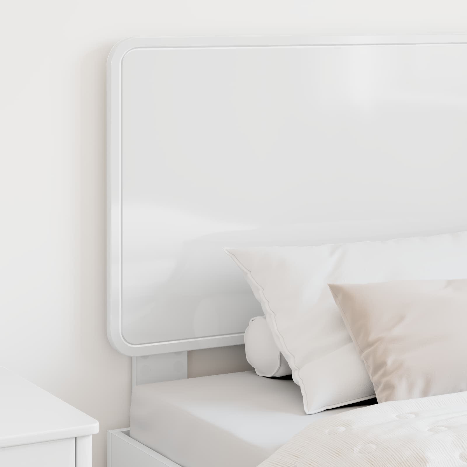 Tête de lit Blanc Brillant Bois d'ingénierie - XIOS