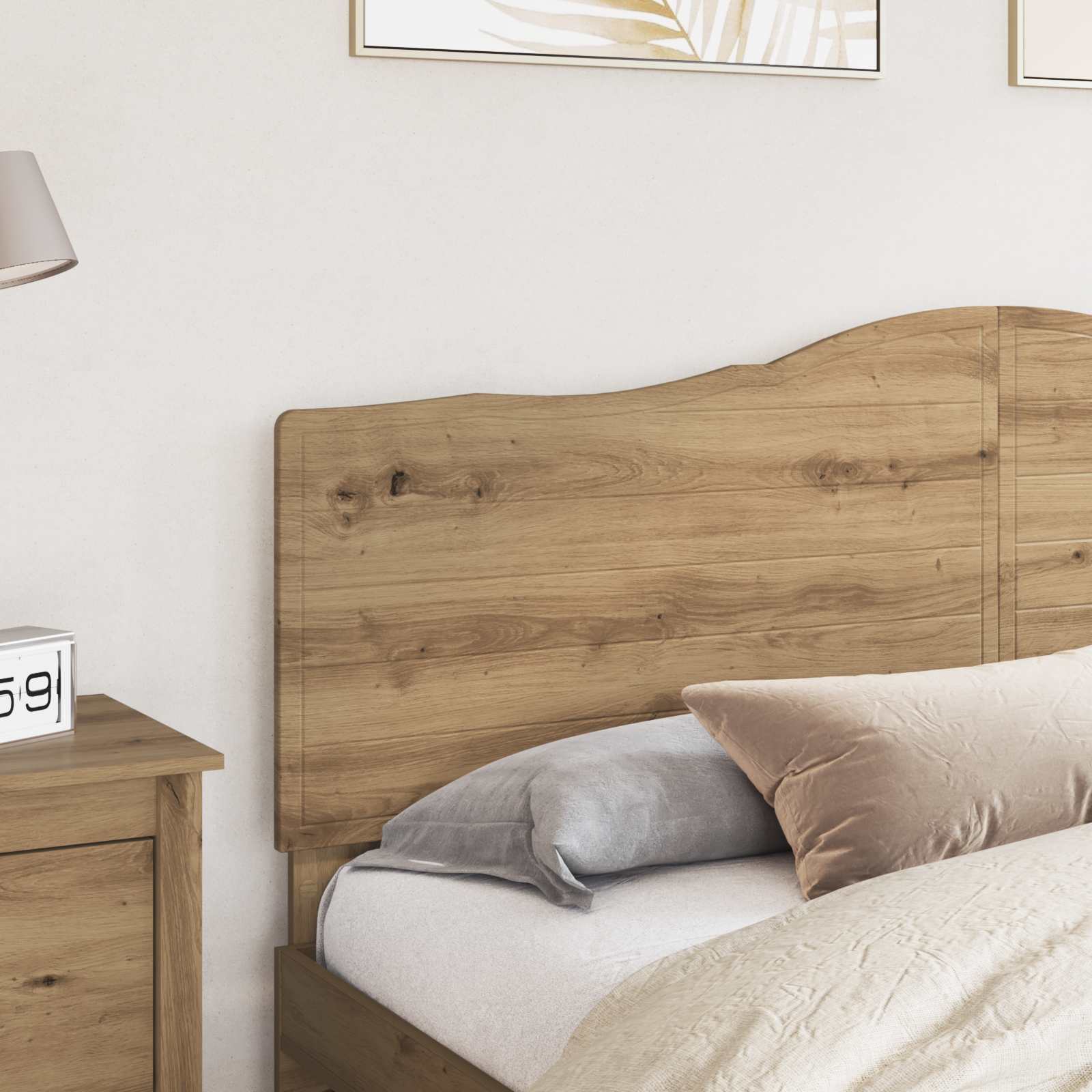 Tête de lit Chêne artisanal Bois d'ingénierie - XIOS