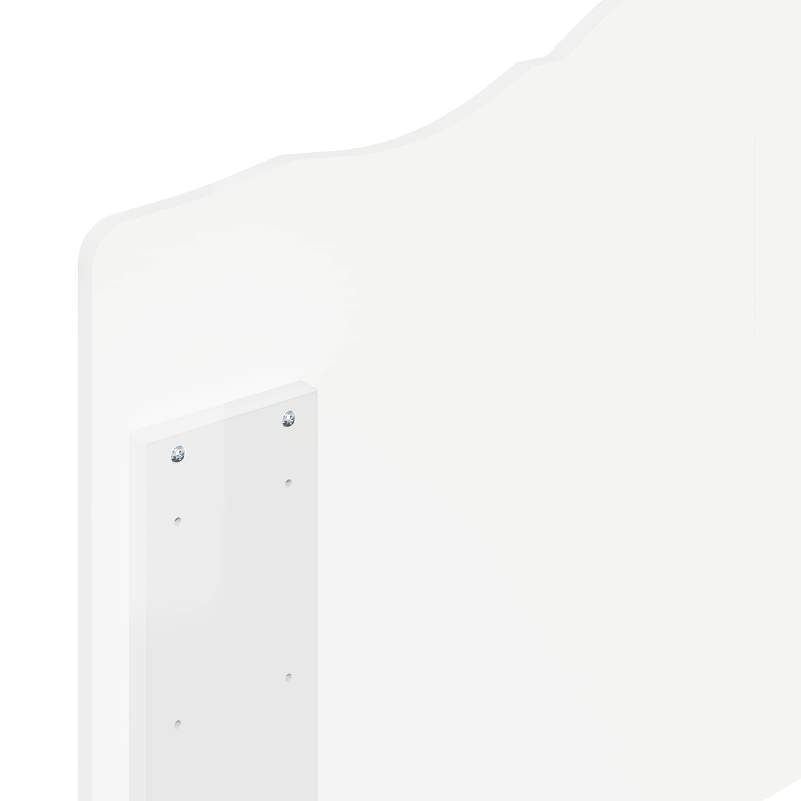 Tête de lit Blanc Brillant Bois d'ingénierie - XIOS