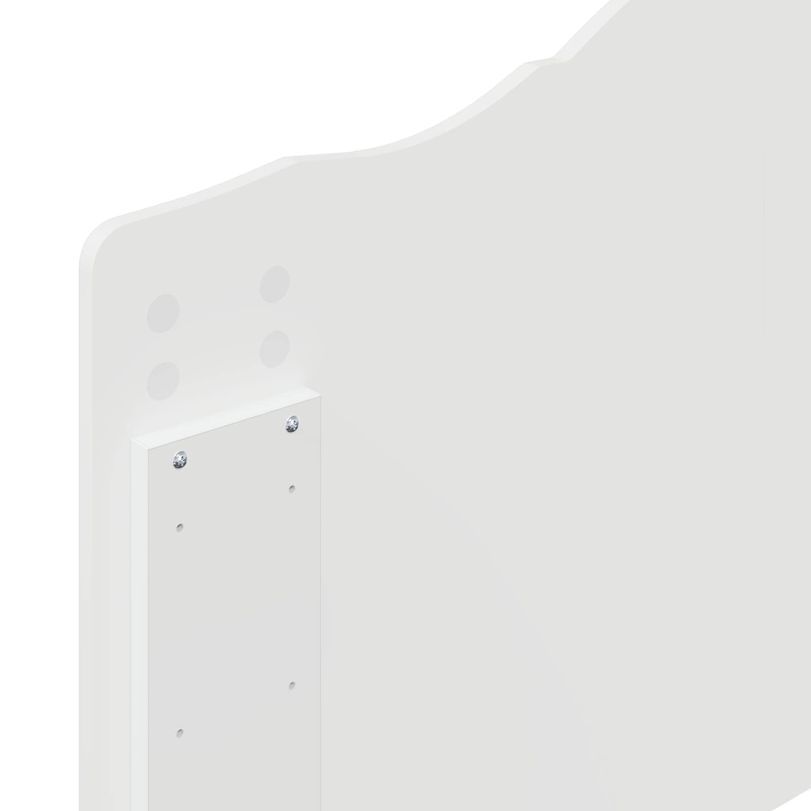 Tête de lit Blanc Brillant Bois d'ingénierie - XIOS