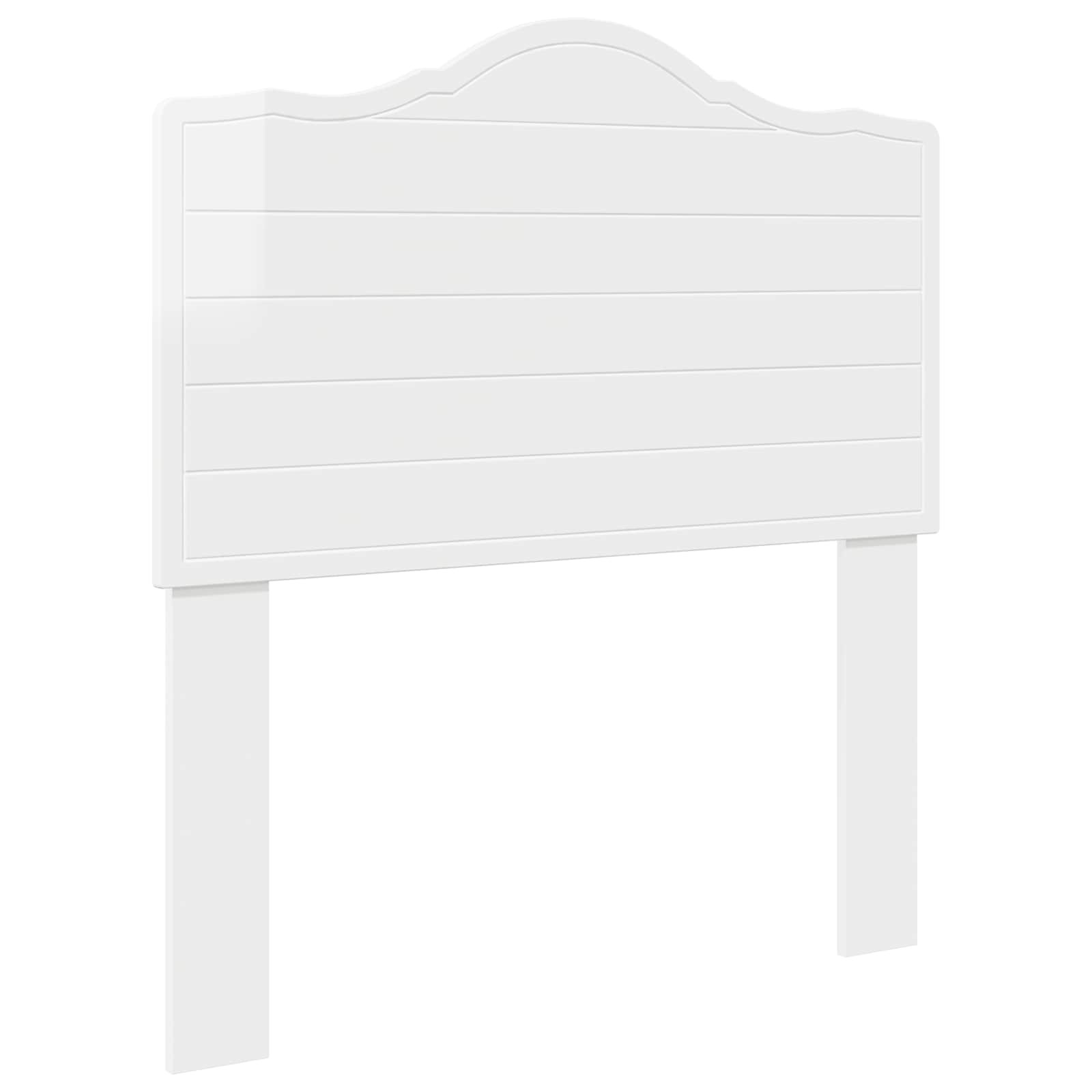 Tête de lit Blanc Brillant Bois d'ingénierie - XIOS