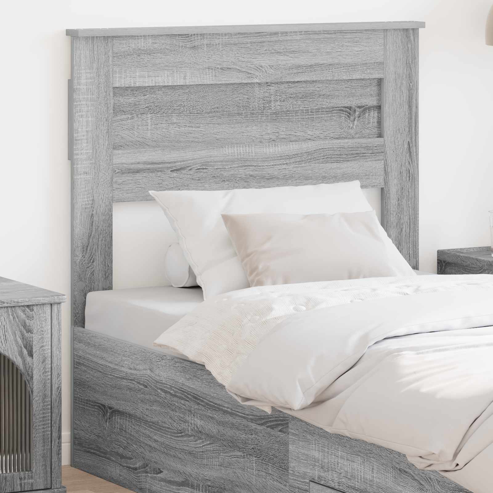 Tête de lit Gris Sonoma 75 cm Bois d'ingénierie - XIOS