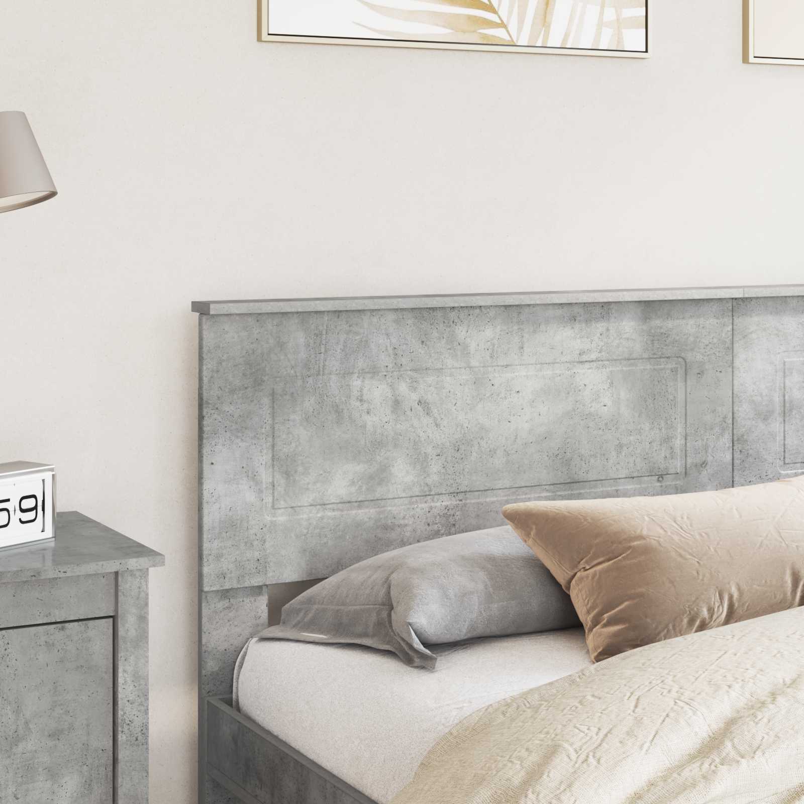 Tête de lit Gris béton 200 cm Bois d'ingénierie - XIOS