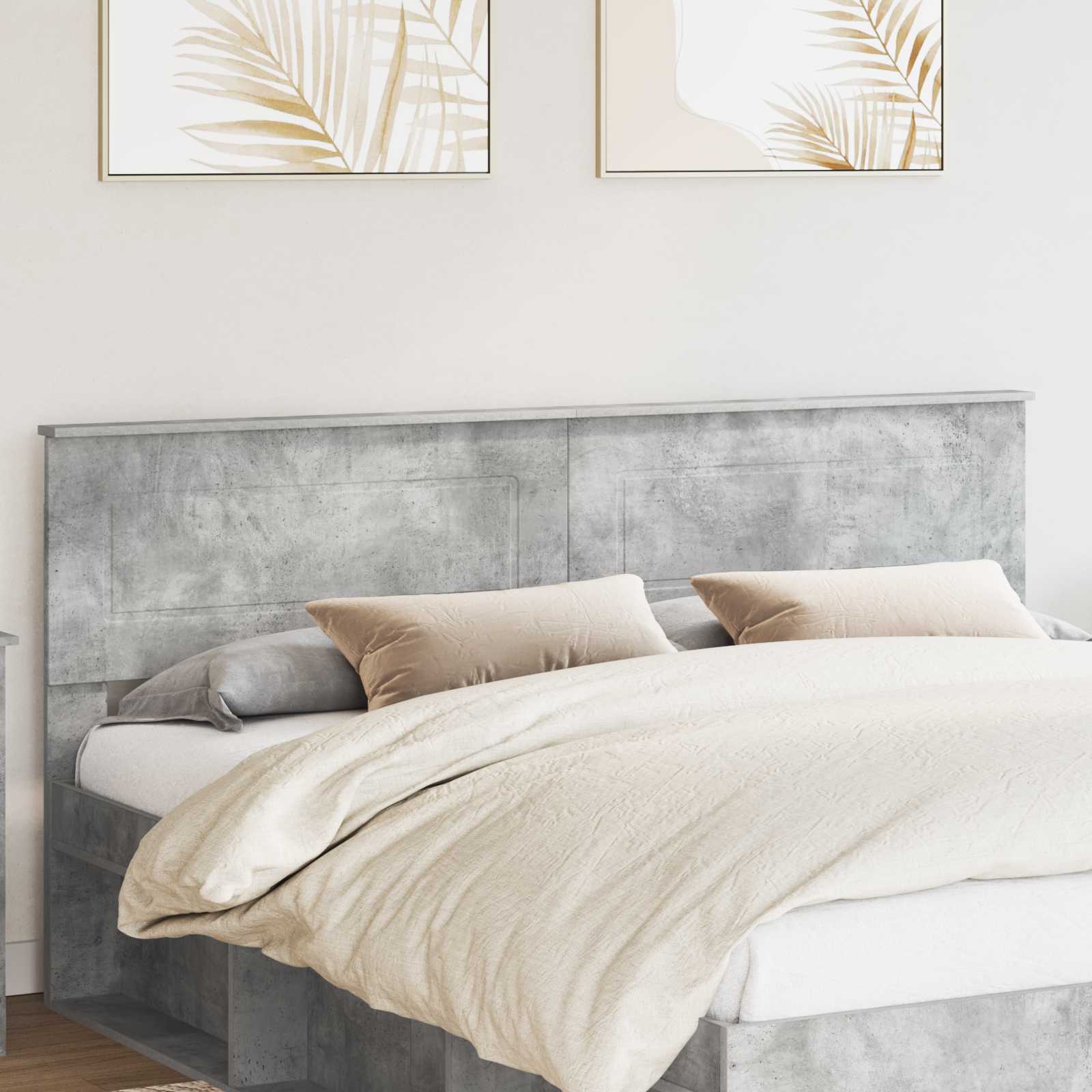 Tête de lit Gris béton 200 cm Bois d'ingénierie - XIOS