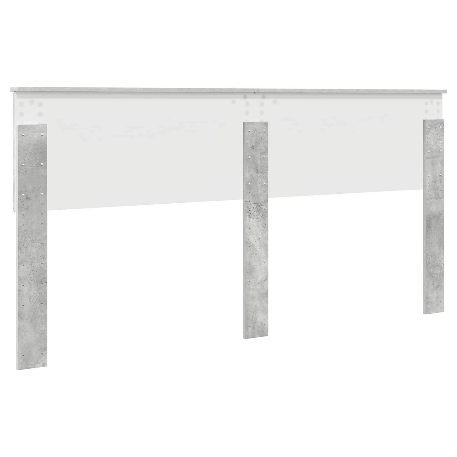 Tête de lit Gris béton 200 cm Bois d'ingénierie - XIOS