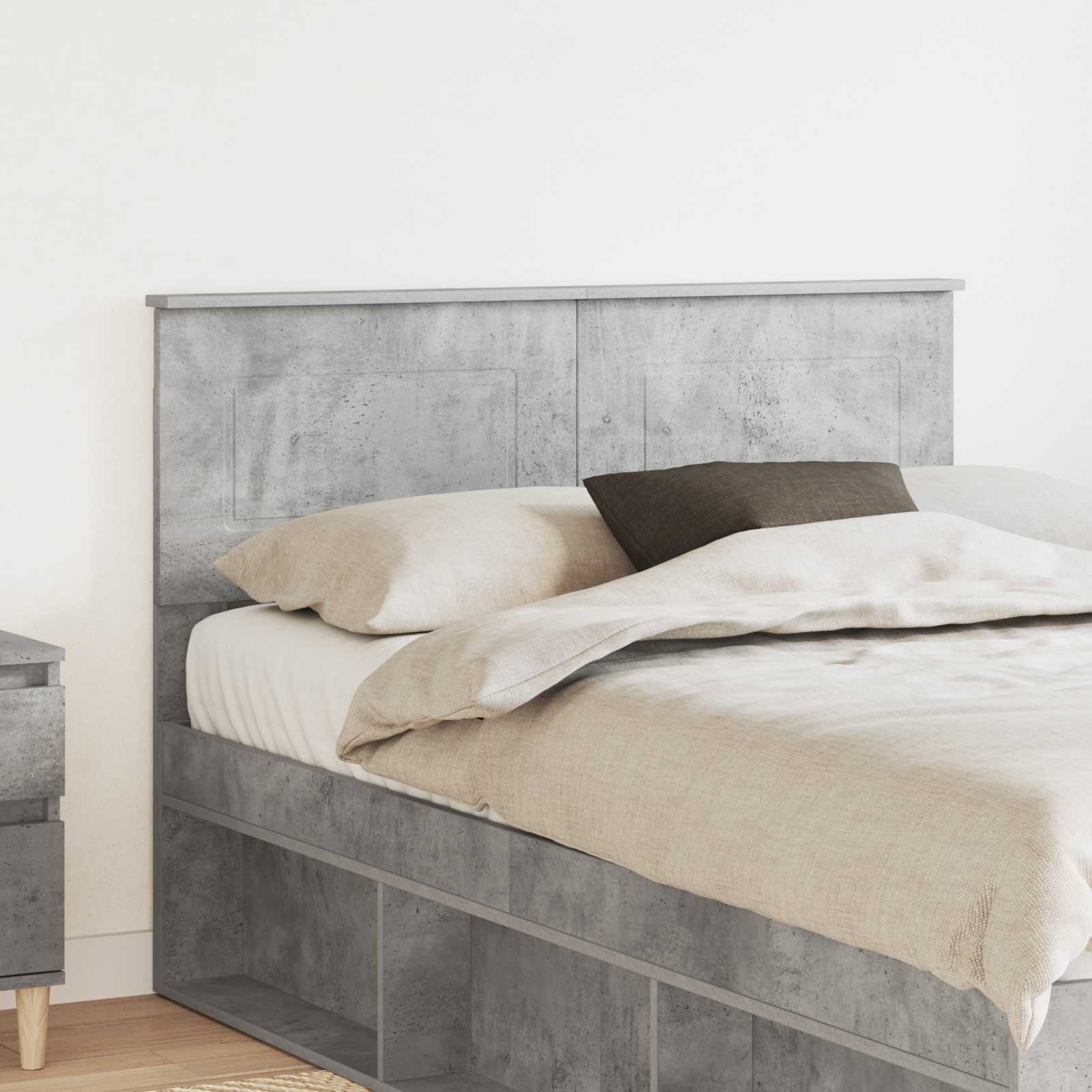 Tête de lit Gris béton 120 cm Bois d'ingénierie - XIOS