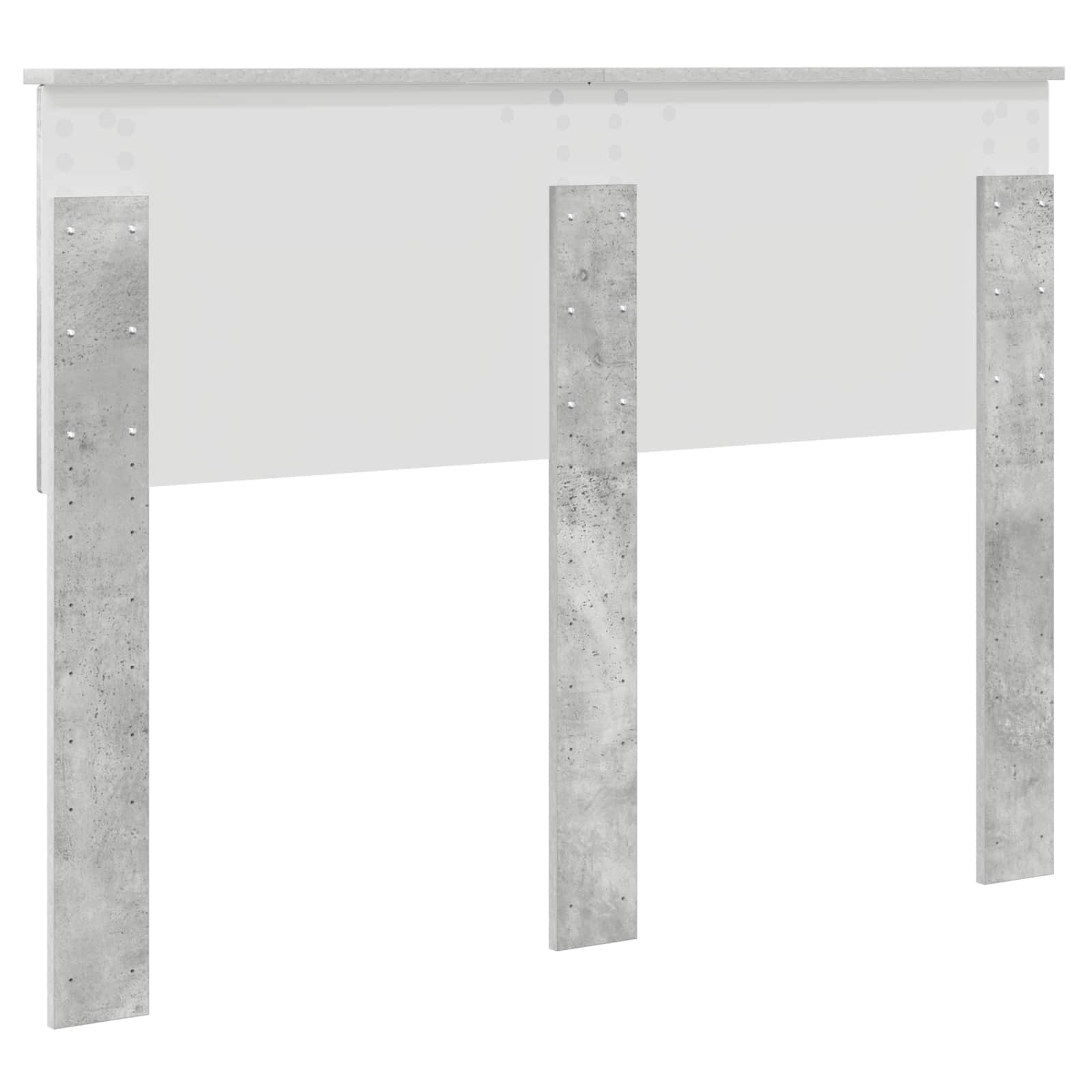 Tête de lit Gris béton 120 cm Bois d'ingénierie - XIOS