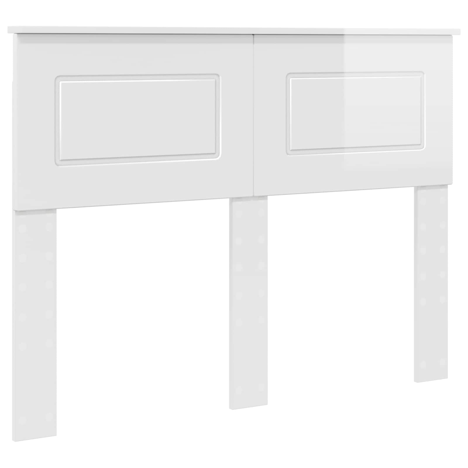 Tête de lit Blanc Brillant Bois d'ingénierie - XIOS