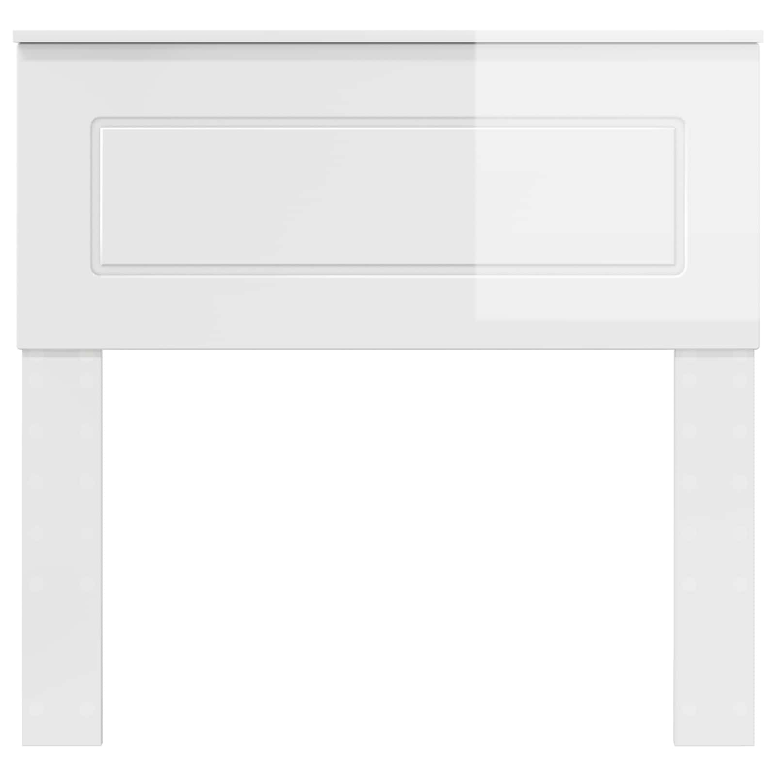 Tête de lit Blanc Brillant Bois d'ingénierie - XIOS