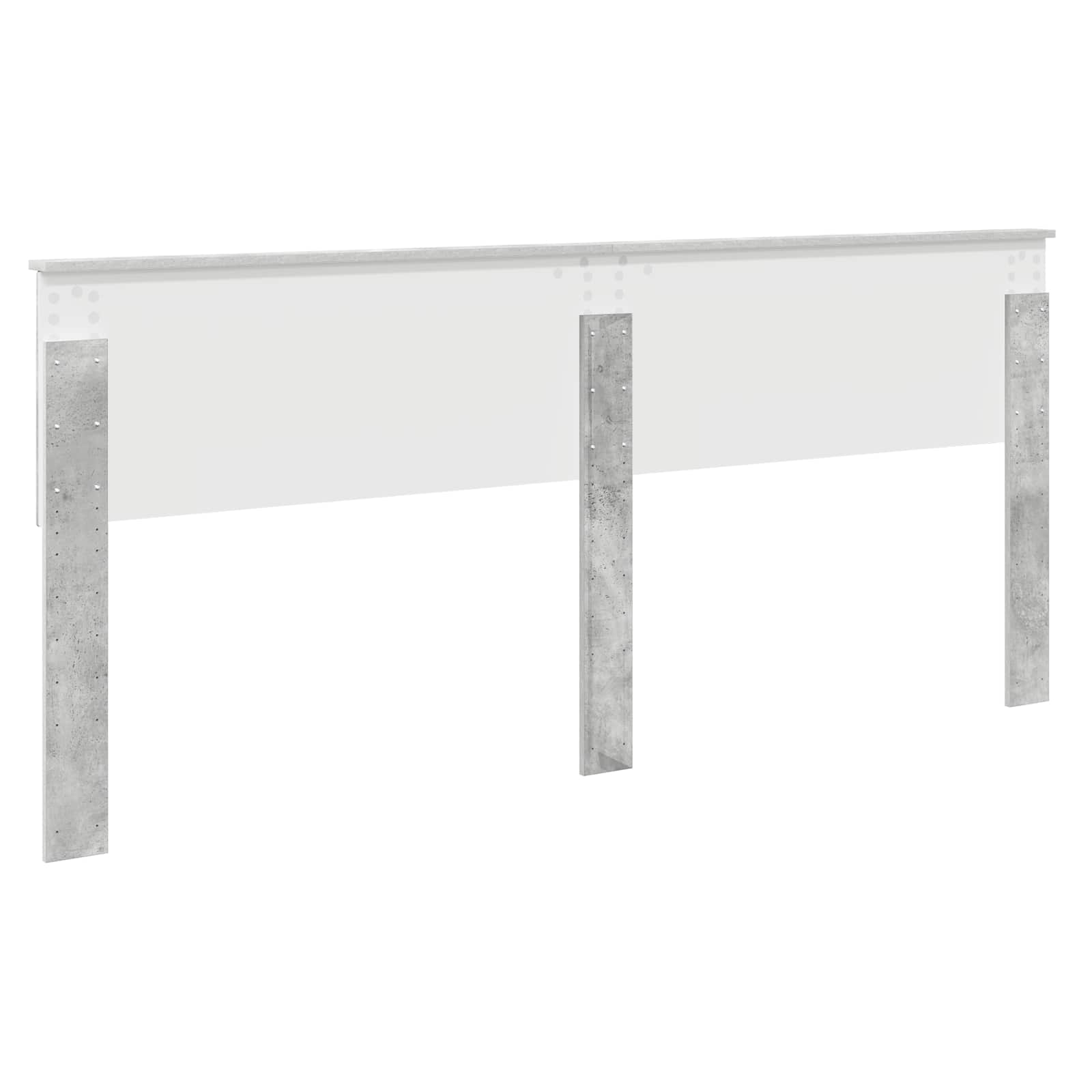 Tête de lit Gris béton Bois d'ingénierie - XIOS