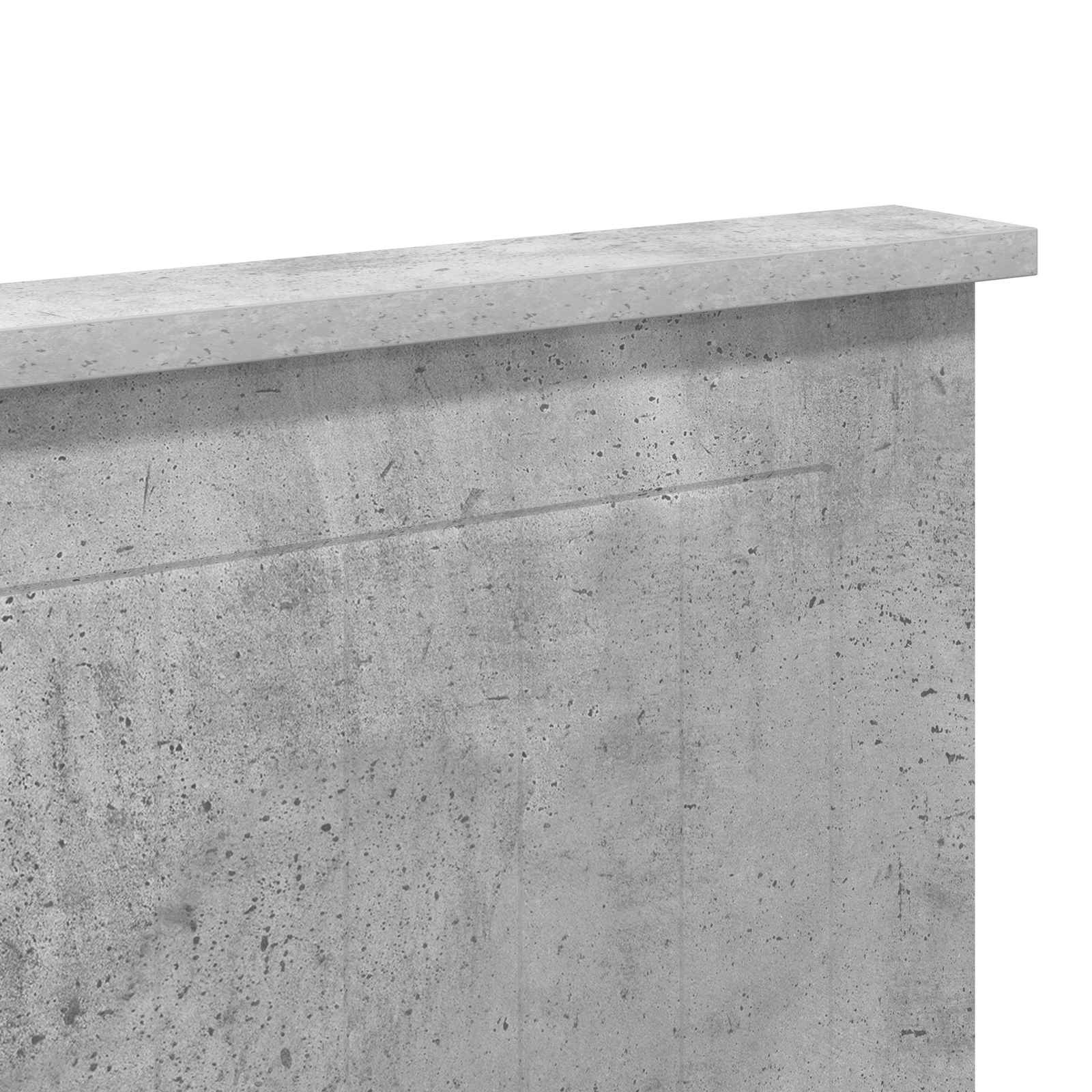Tête de lit Gris béton Bois d'ingénierie - XIOS