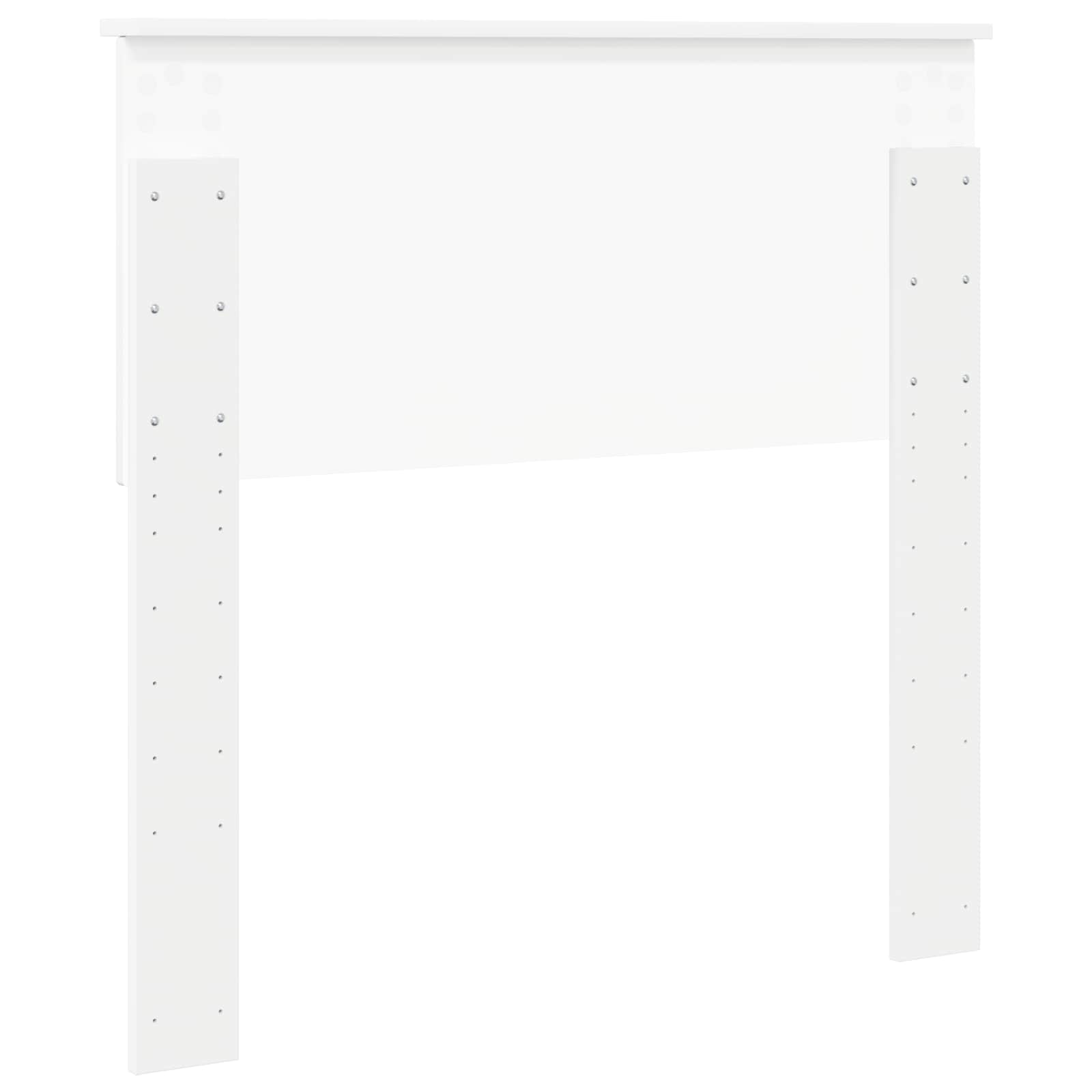 Tête de lit Blanc Bois d'ingénierie