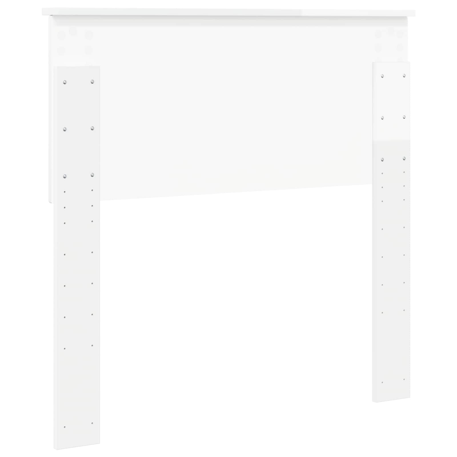 Tête de lit Blanc Brillant Bois d'ingénierie - XIOS