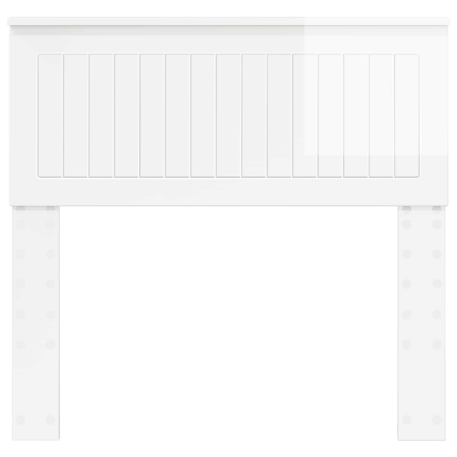 Tête de lit Blanc Brillant Bois d'ingénierie - XIOS