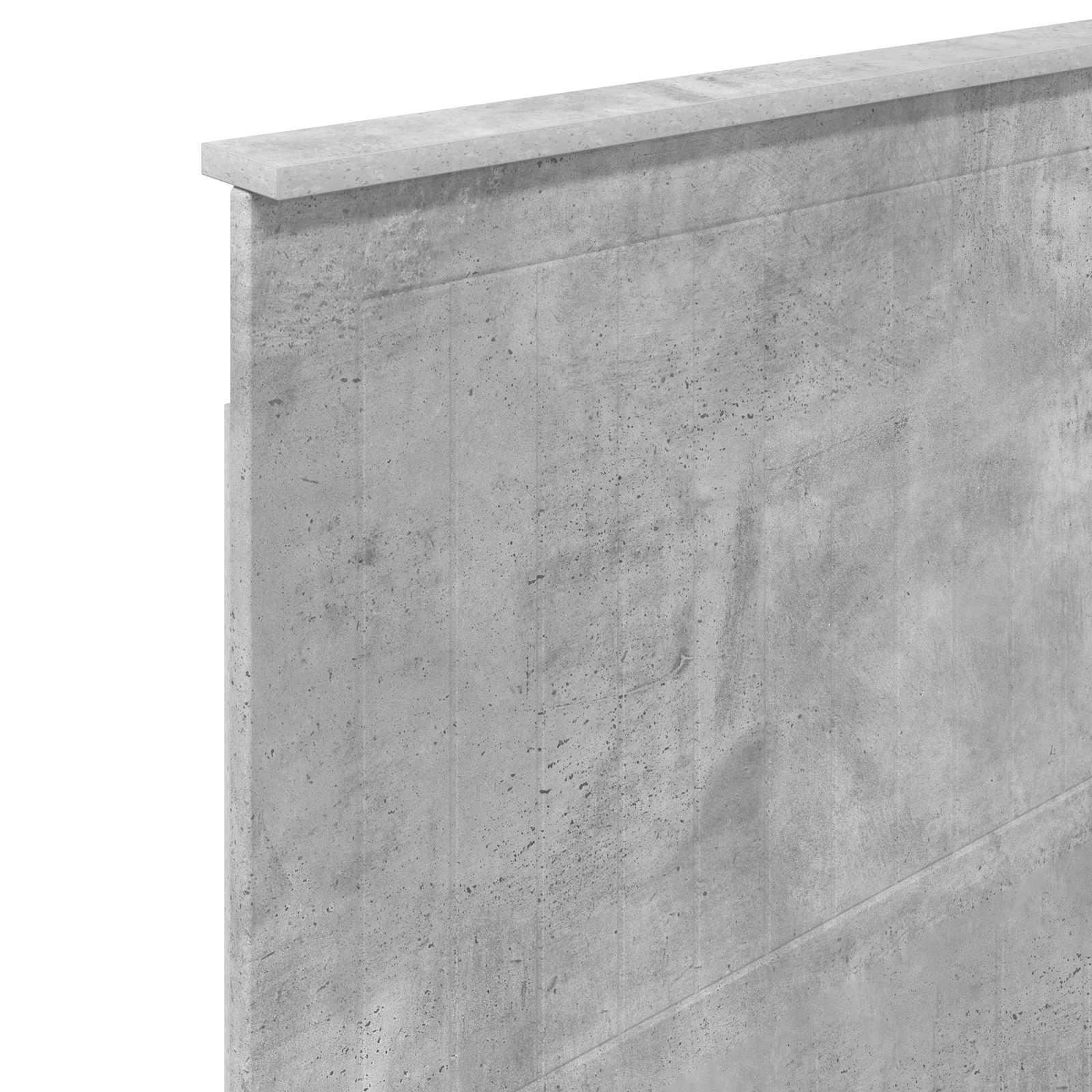 Tête de lit avec tête de lit Gris béton 80 cm Bois d'ingénierie - XIOS