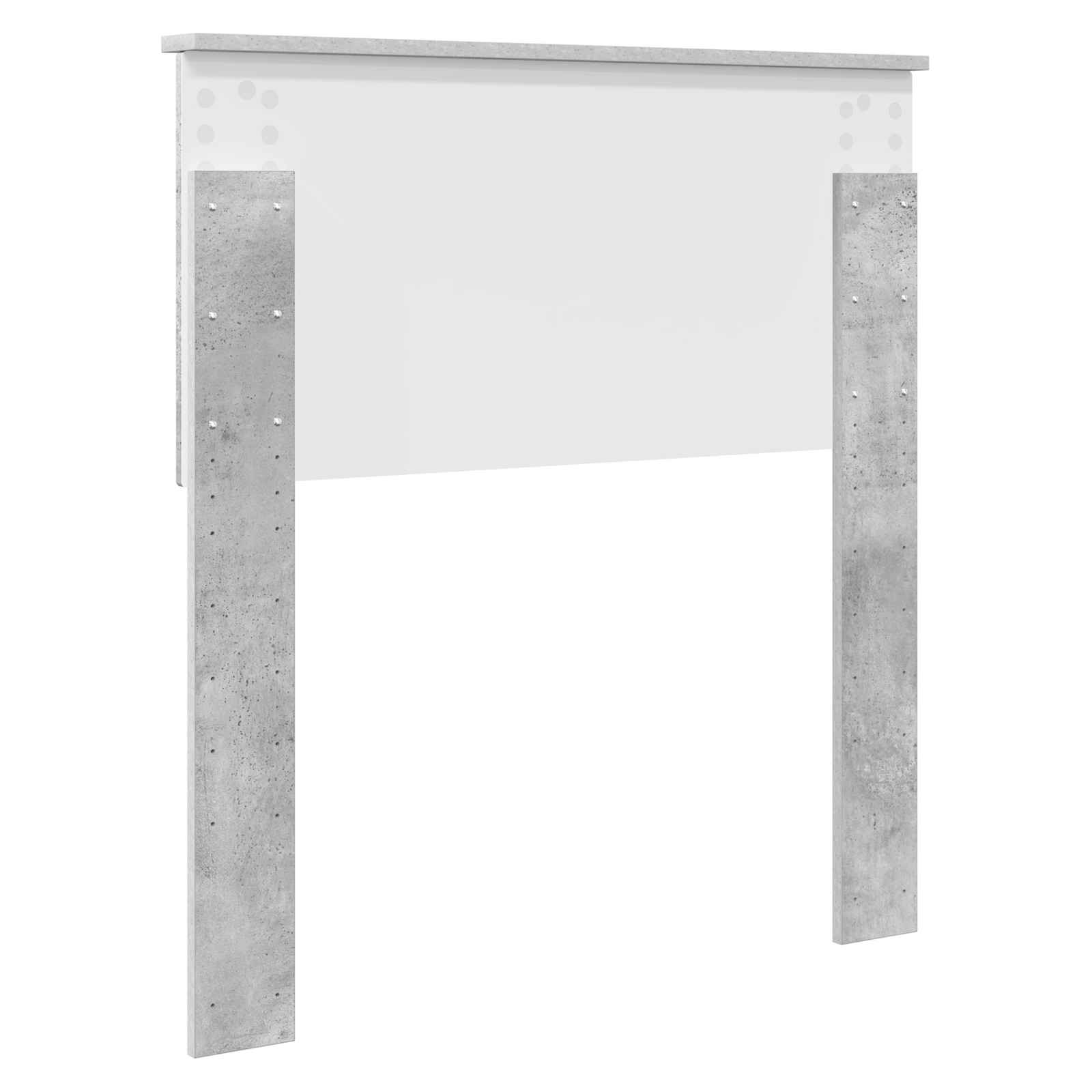 Tête de lit avec tête de lit Gris béton 80 cm Bois d'ingénierie - XIOS