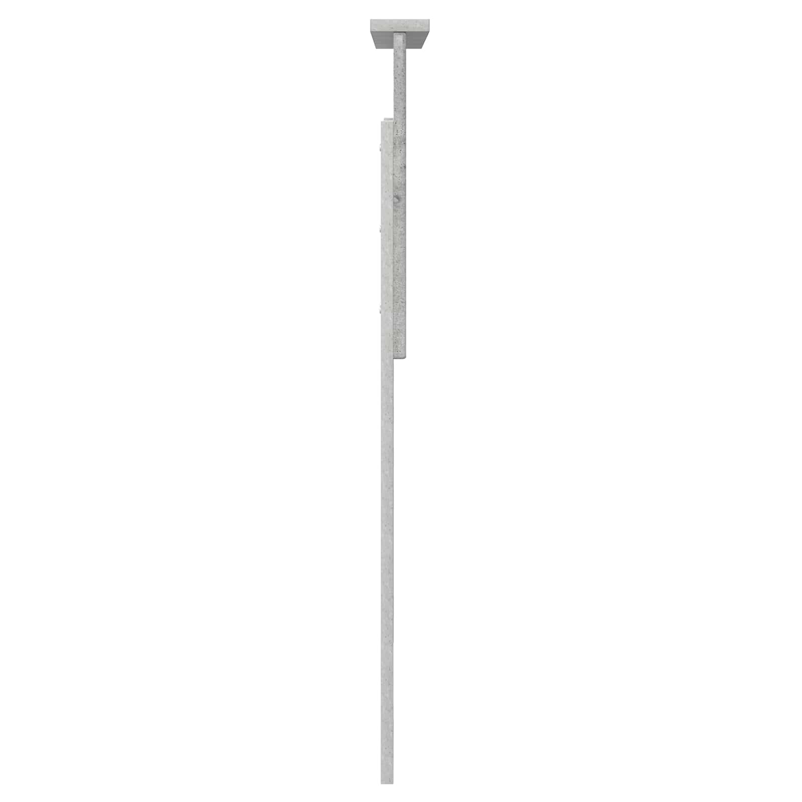 Tête de lit avec tête de lit Gris béton 80 cm Bois d'ingénierie - XIOS