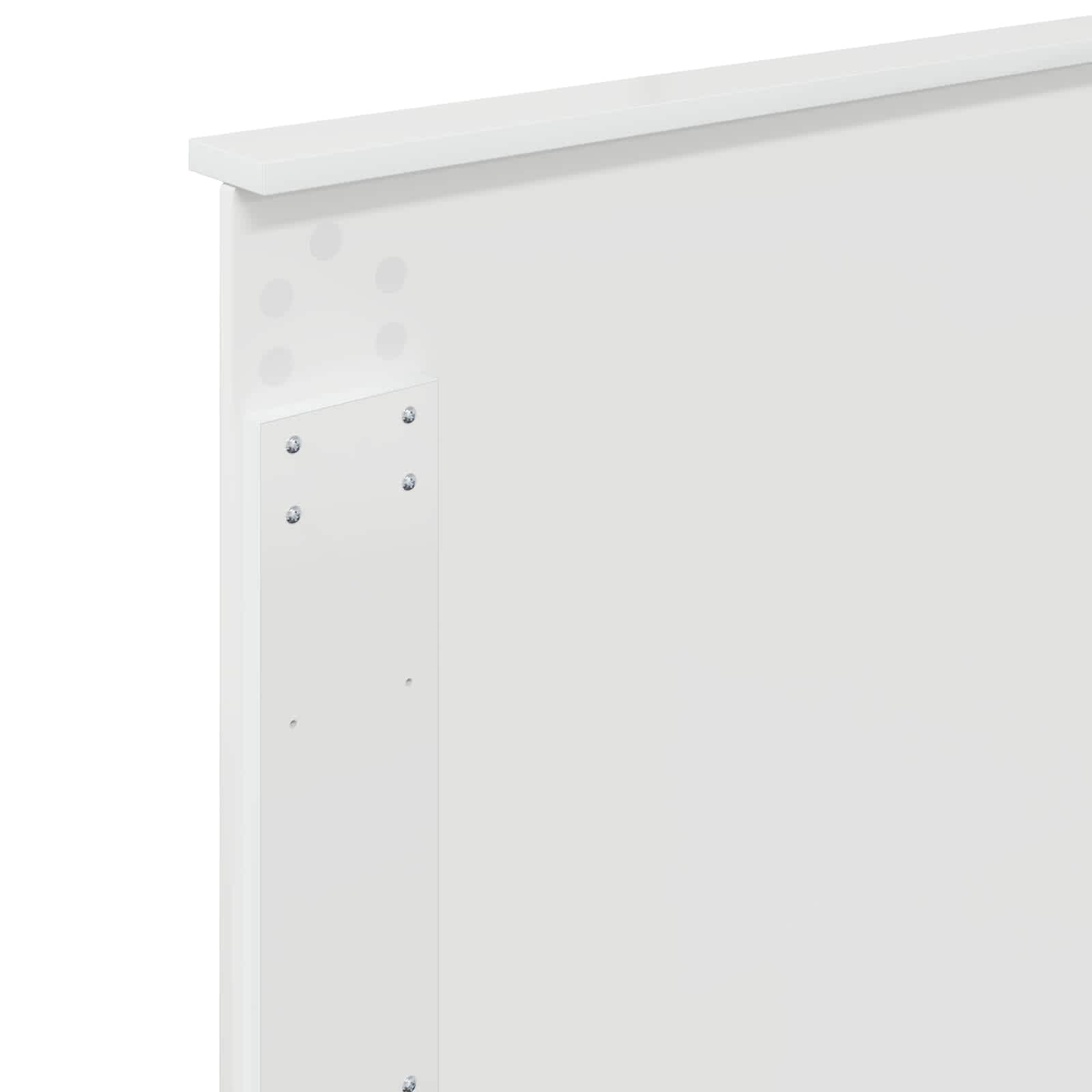 Tête de lit Blanc Brillant Bois d'ingénierie - XIOS