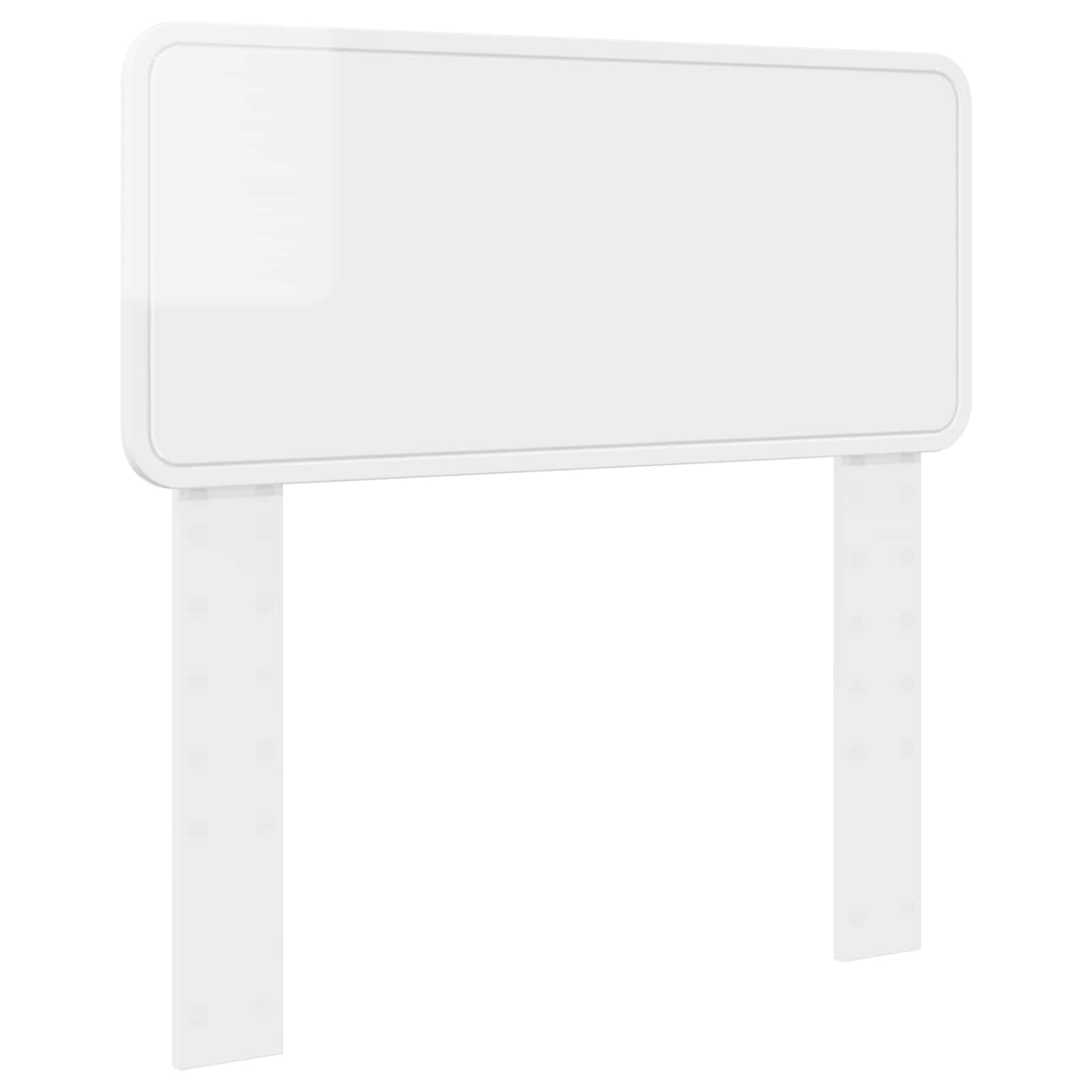 Tête de lit Blanc Brillant Bois d'ingénierie - XIOS