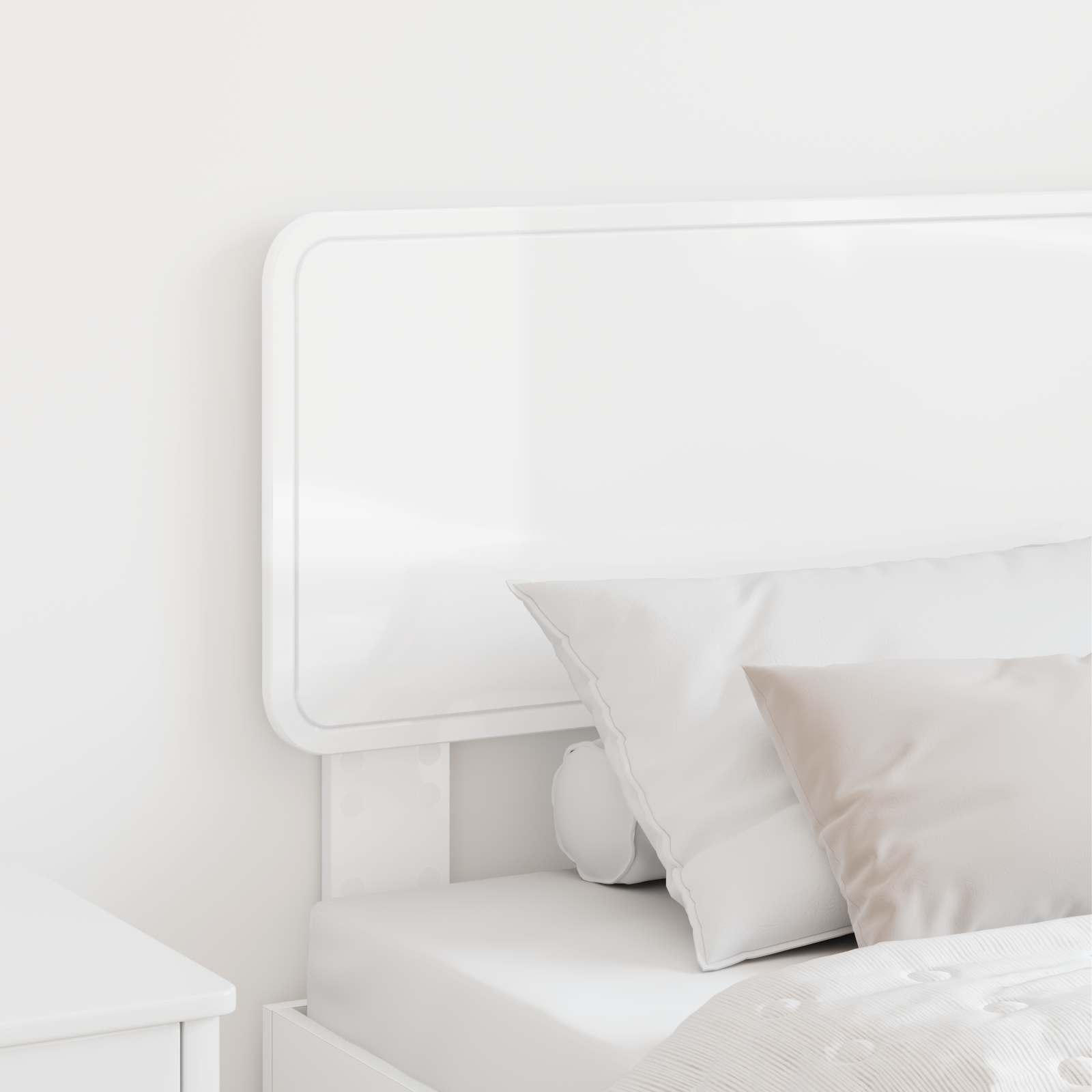 Tête de lit Blanc Brillant Bois d'ingénierie - XIOS