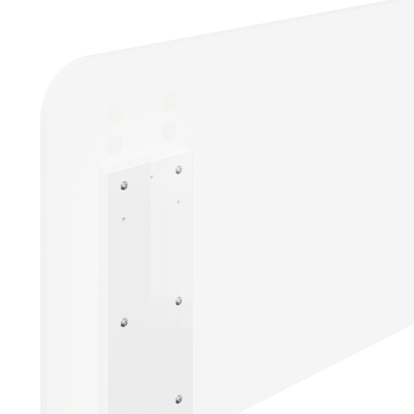 Tête de lit Blanc Brillant Bois d'ingénierie - XIOS