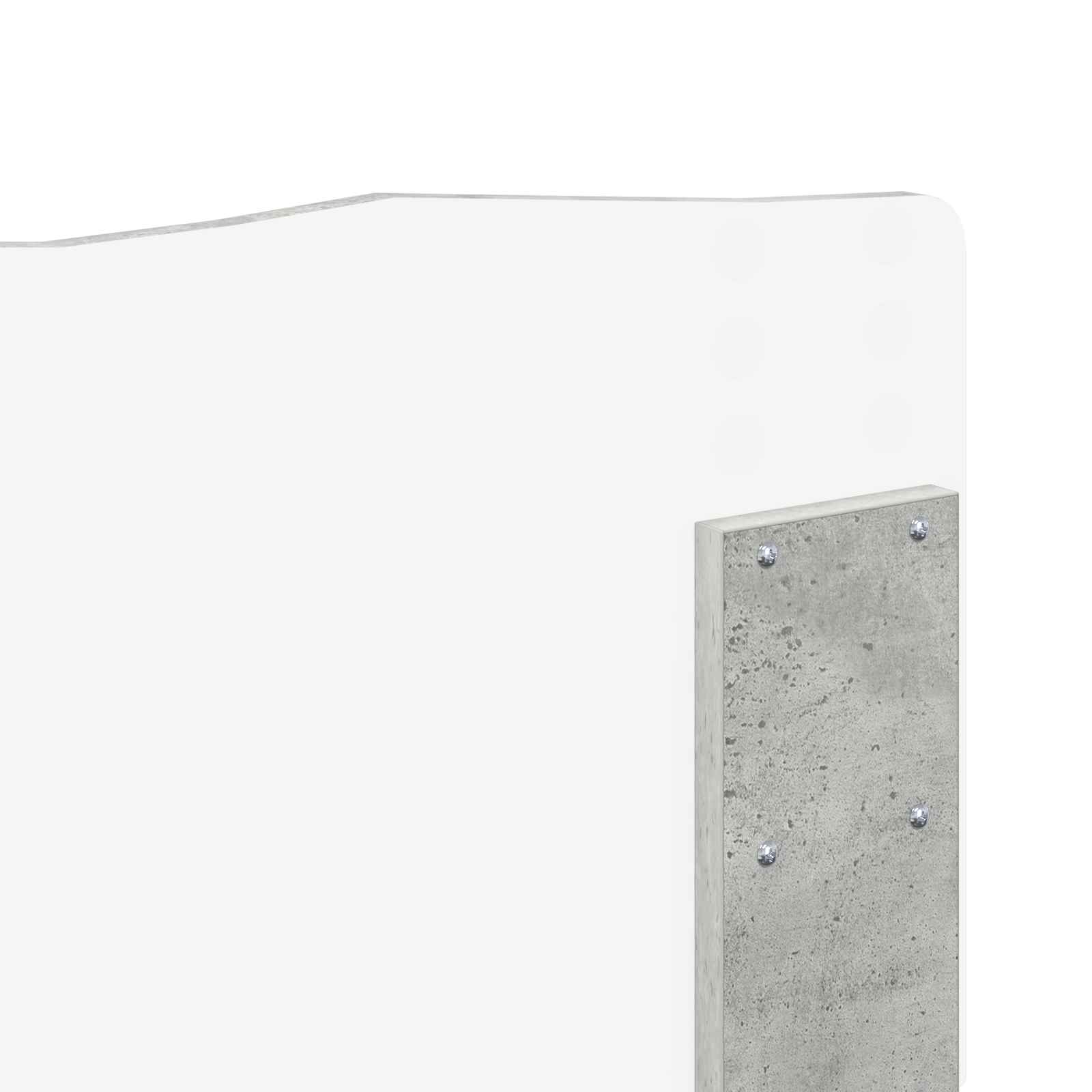 Tête de lit Gris béton Bois d'ingénierie - XIOS