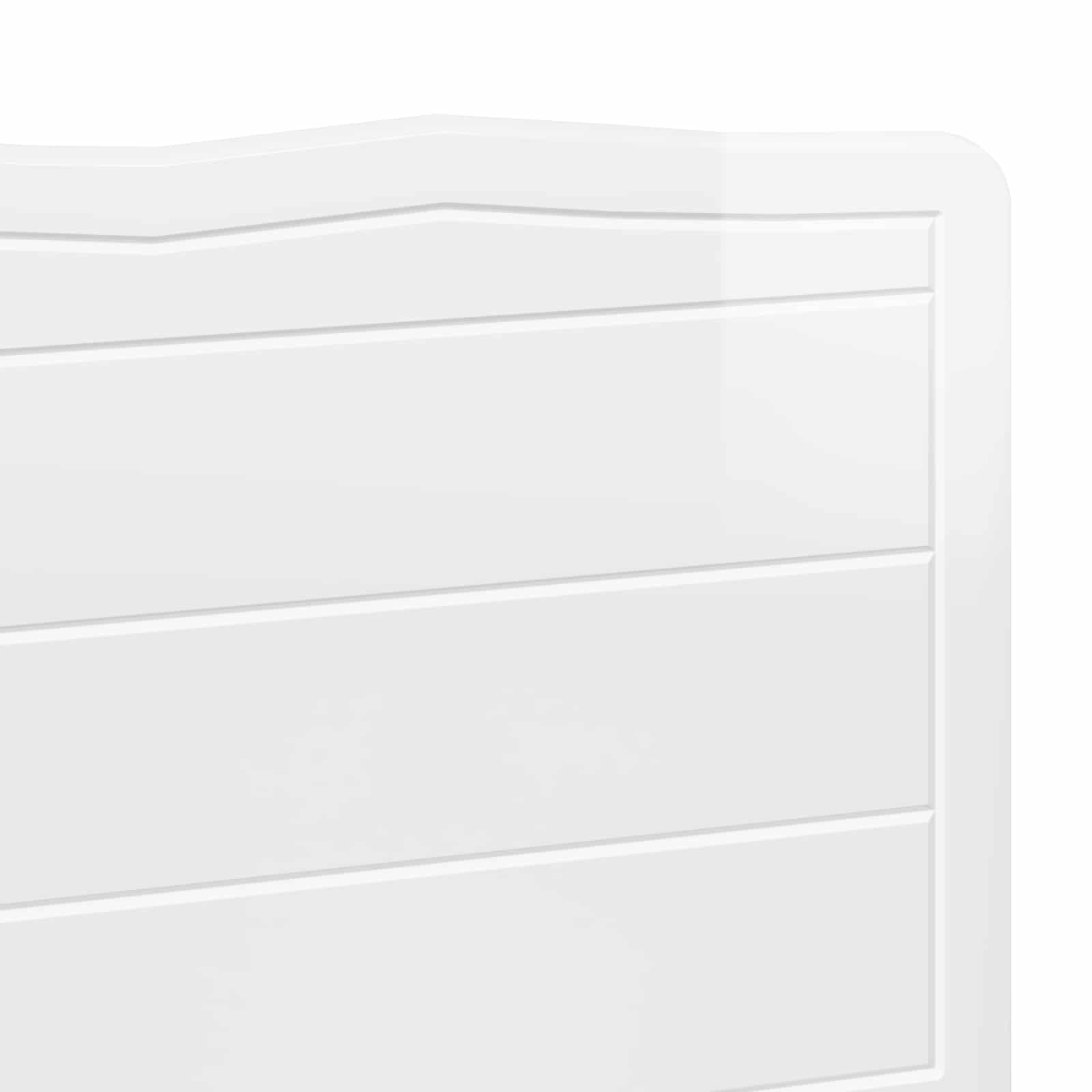Tête de lit Blanc Brillant Bois d'ingénierie - XIOS