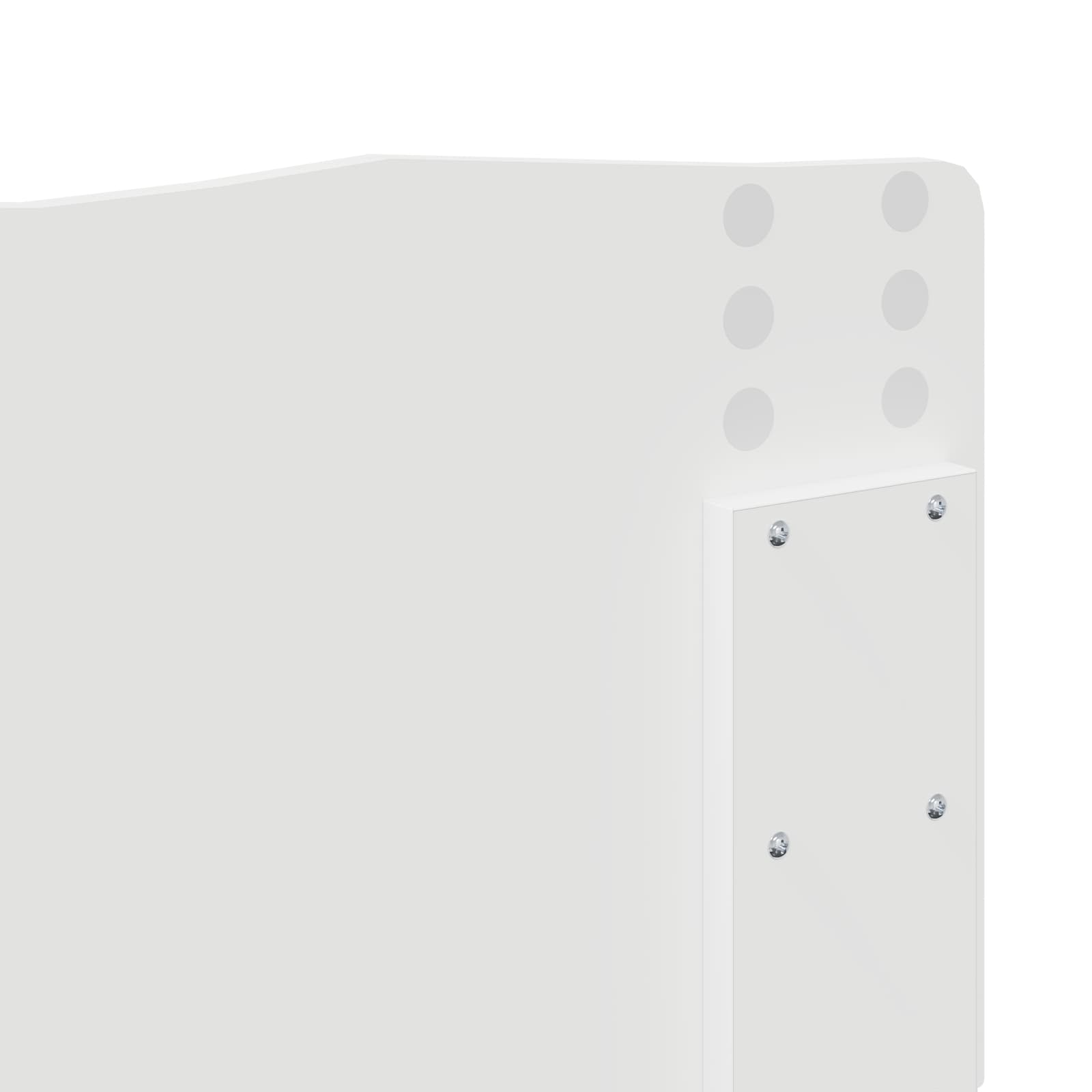 Tête de lit Blanc Brillant 140 cm Bois d'ingénierie - XIOS