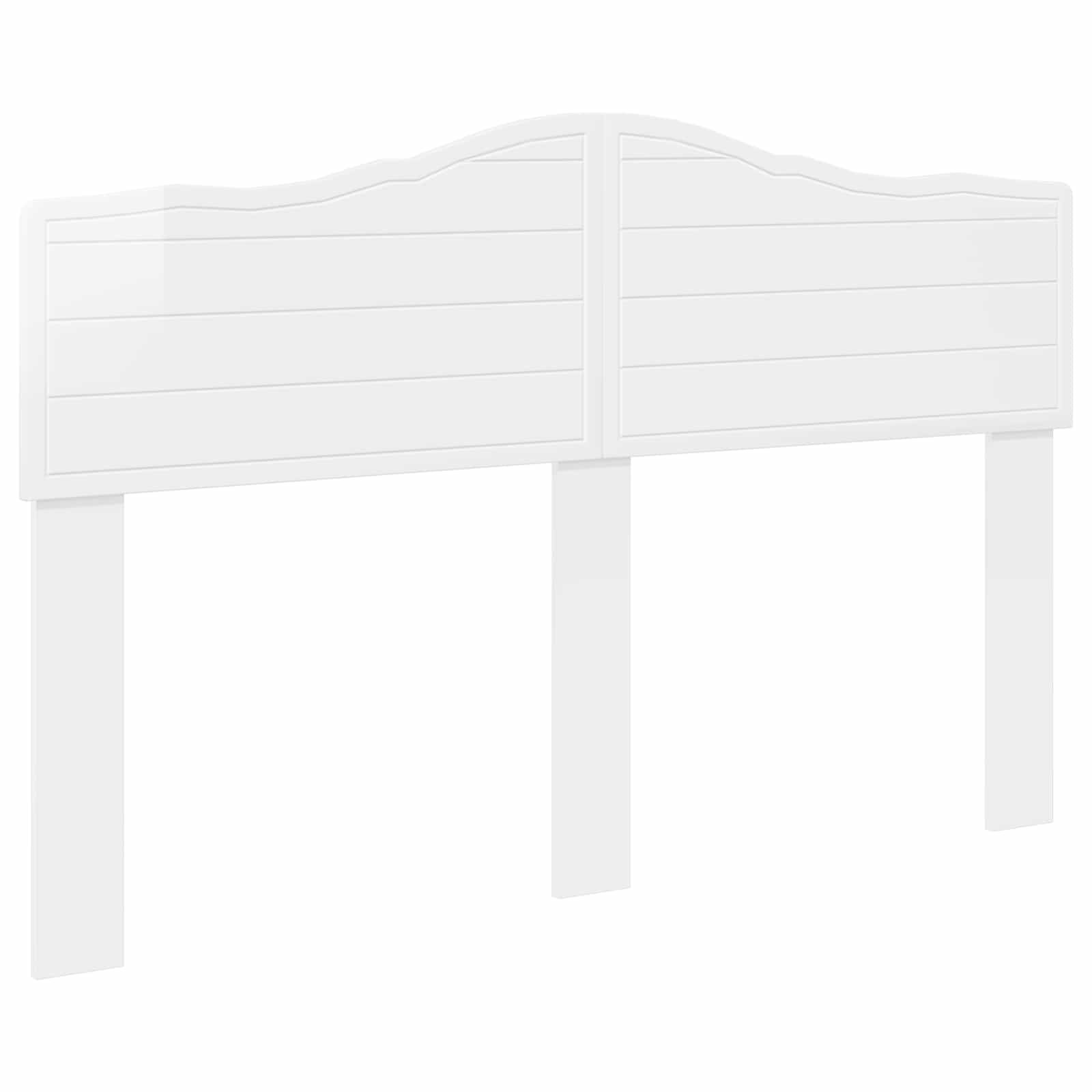 Tête de lit Blanc Brillant Bois d'ingénierie - XIOS