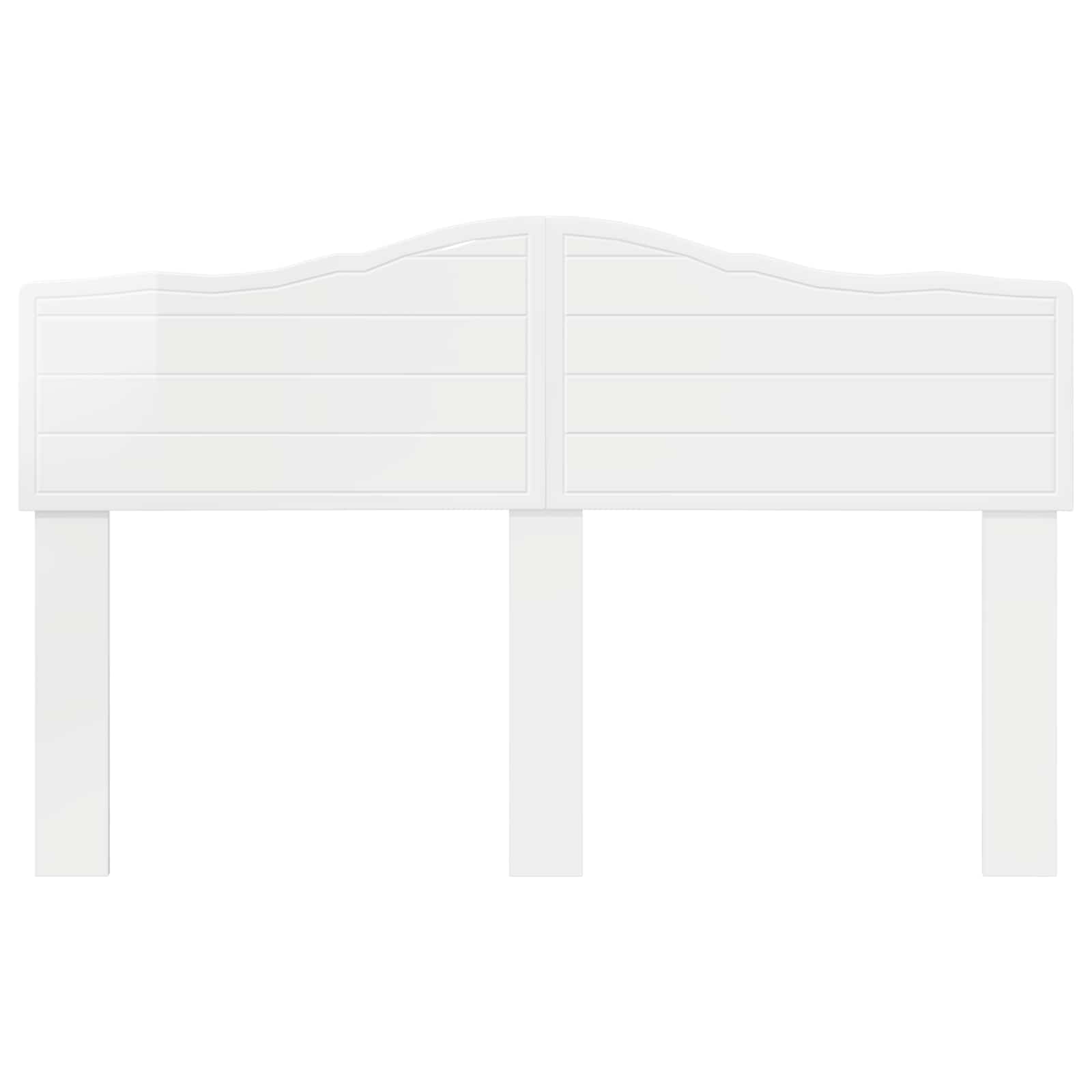 Tête de lit Blanc Brillant Bois d'ingénierie - XIOS