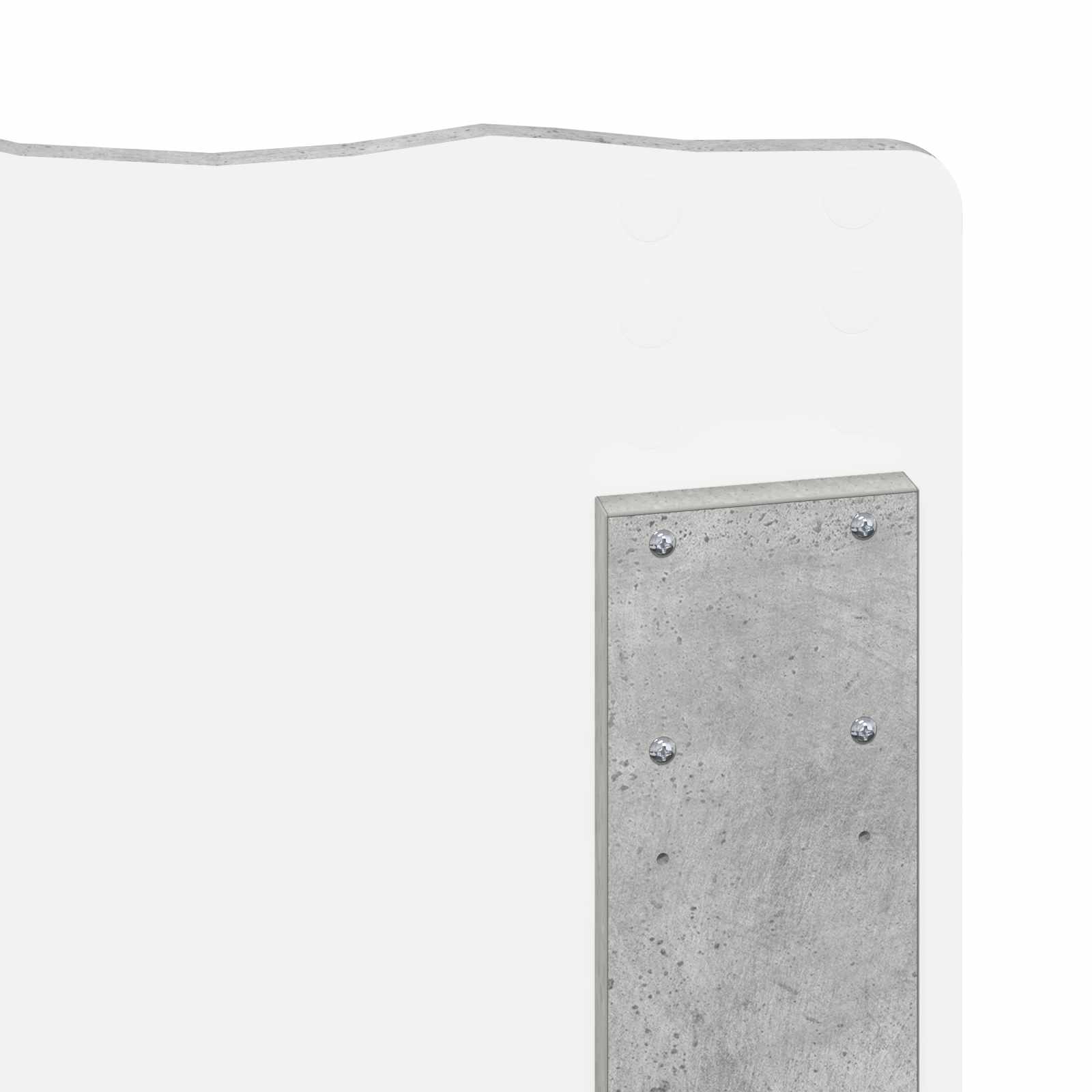 Tête de lit Gris béton Bois d'ingénierie - XIOS