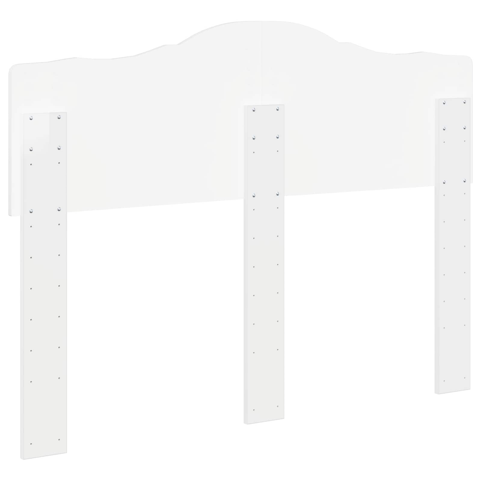 Tête de lit Blanc Brillant Bois d'ingénierie