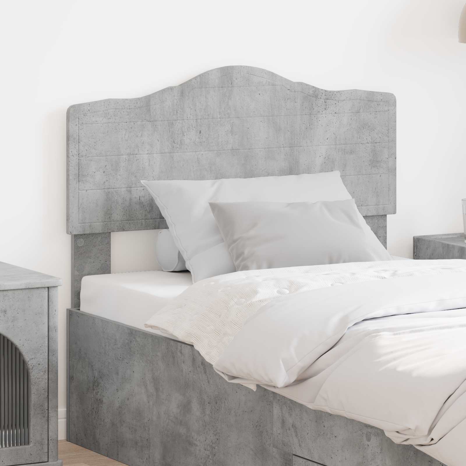 Tête de lit Gris béton 100 cm Bois d'ingénierie - XIOS